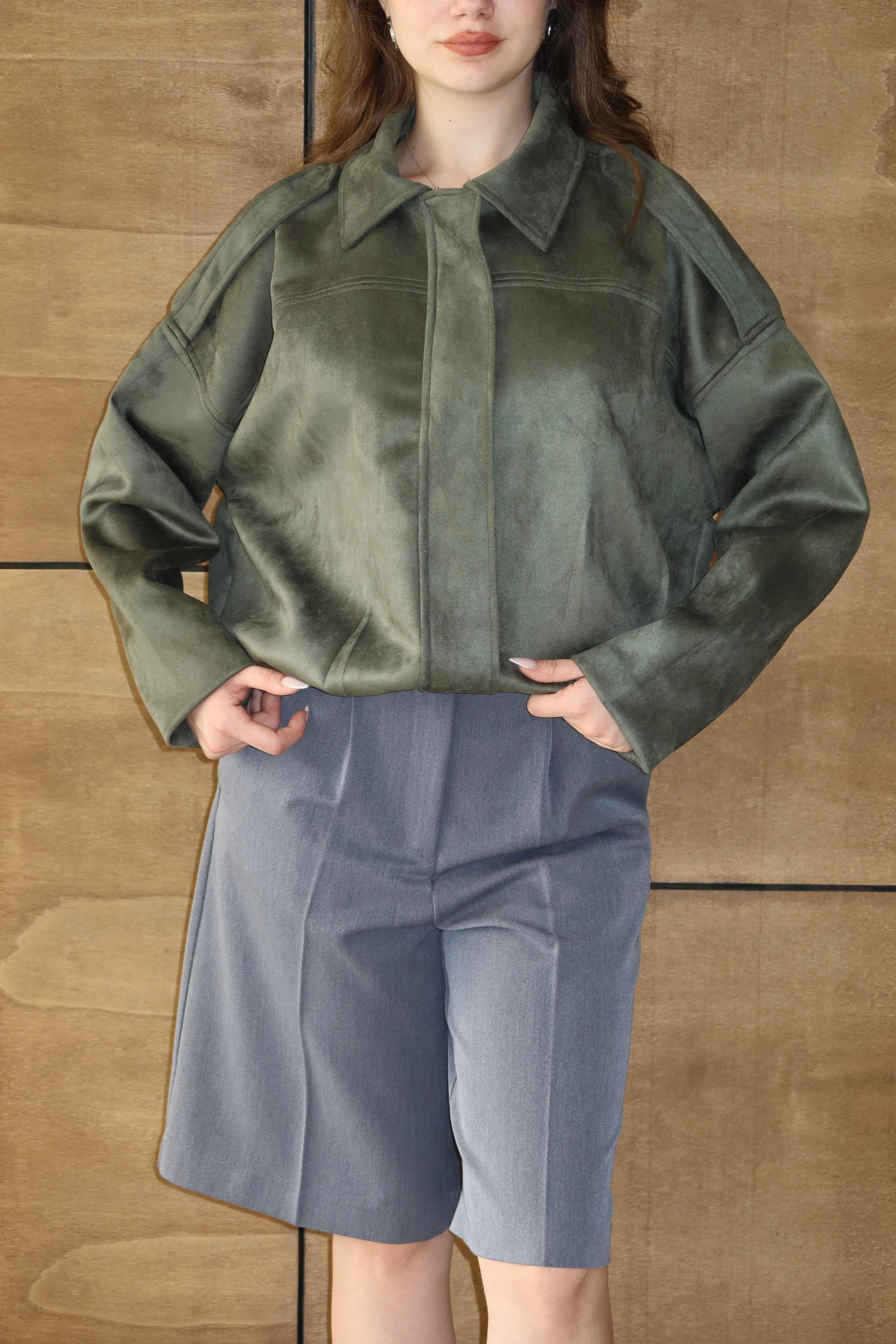 Süet Oversize Ceket