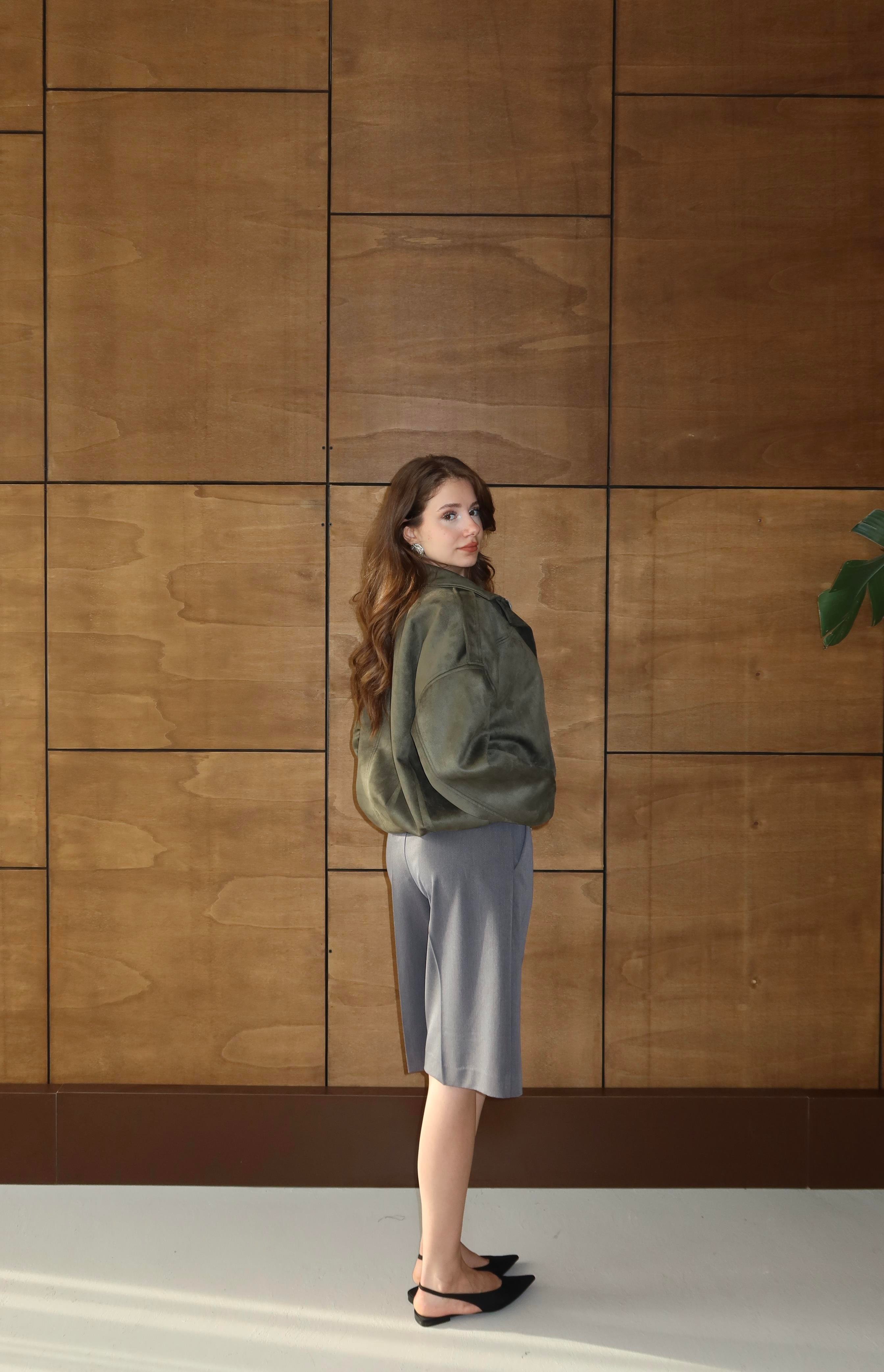 Süet Oversize Ceket