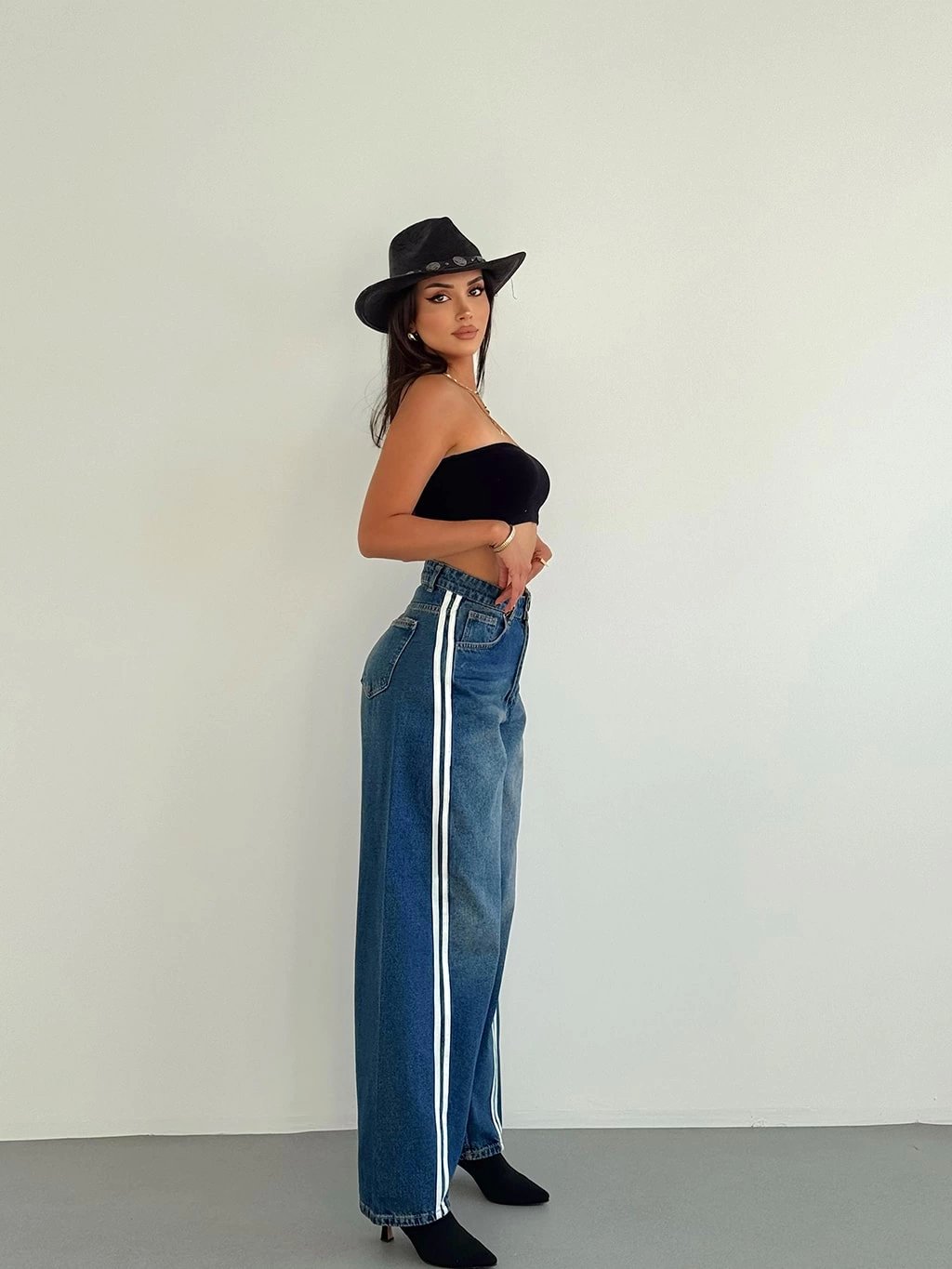 Tailored Baggy Şeritli Pantolon