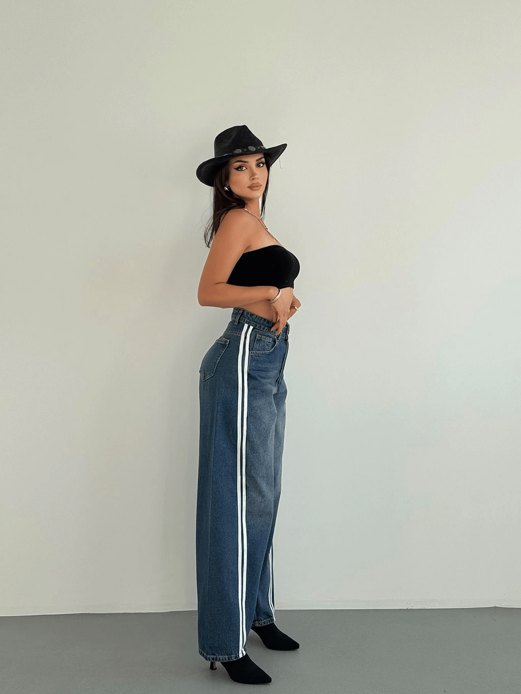 Tailored Baggy Şeritli Pantolon