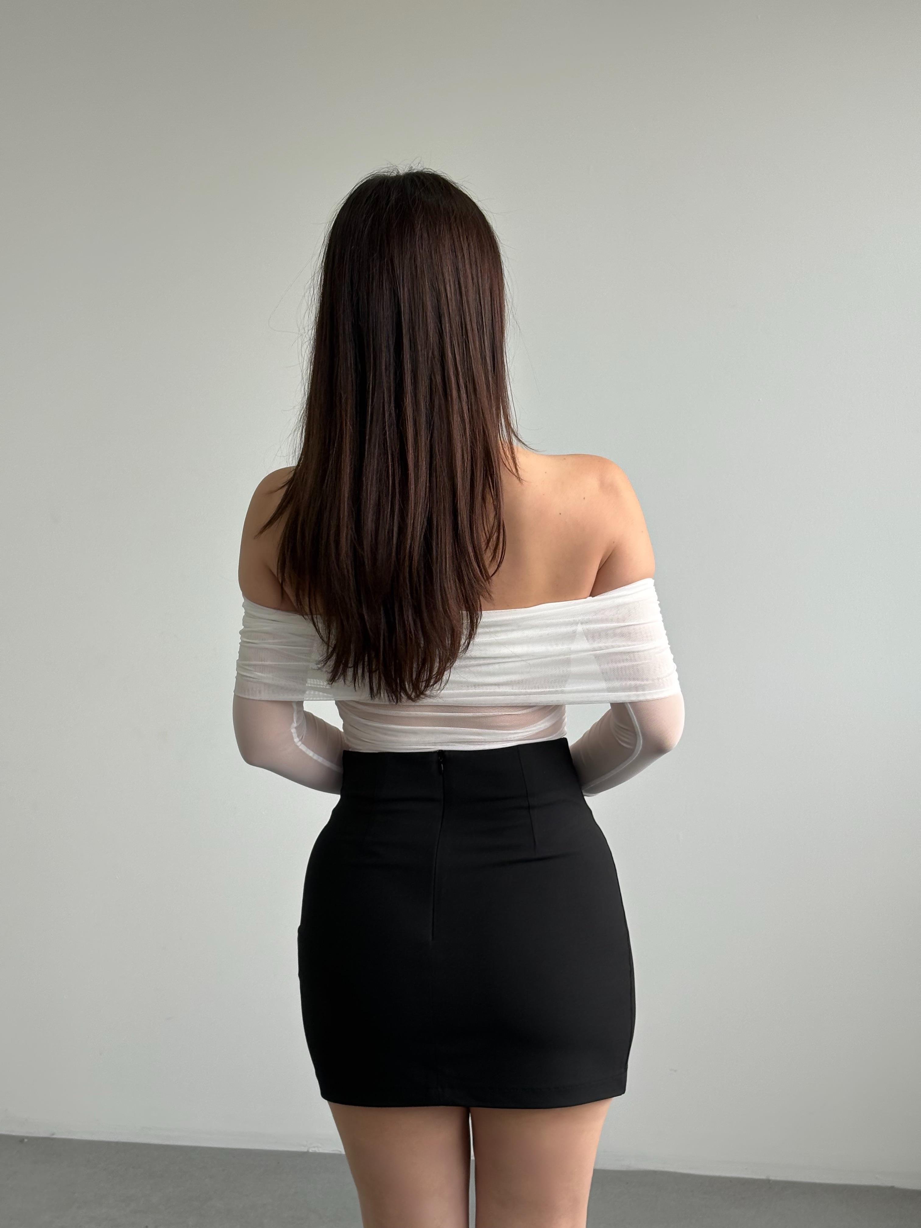 Tül Madonna Crop