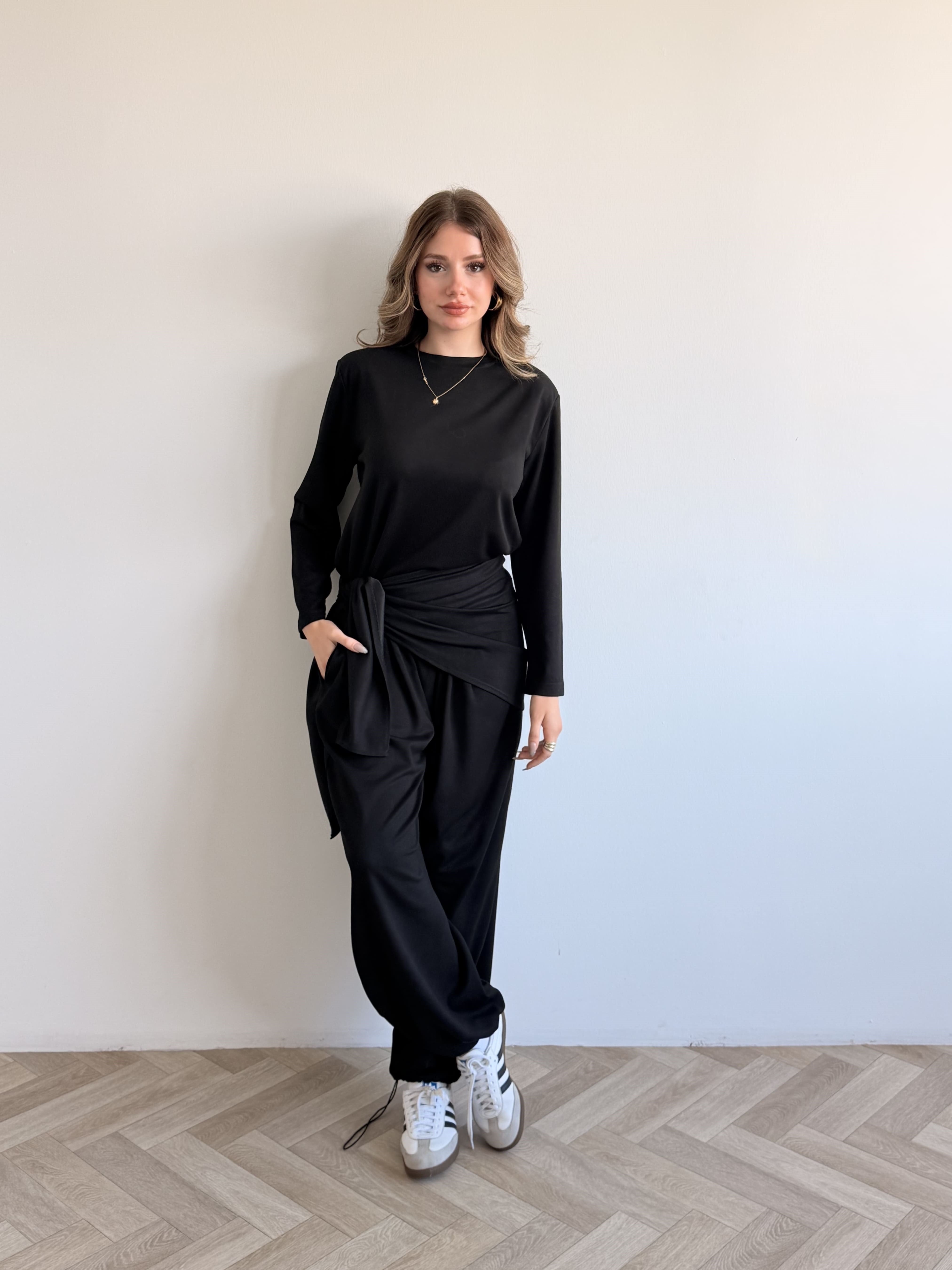Vatkalı Bağlamalı Şalvar Takım