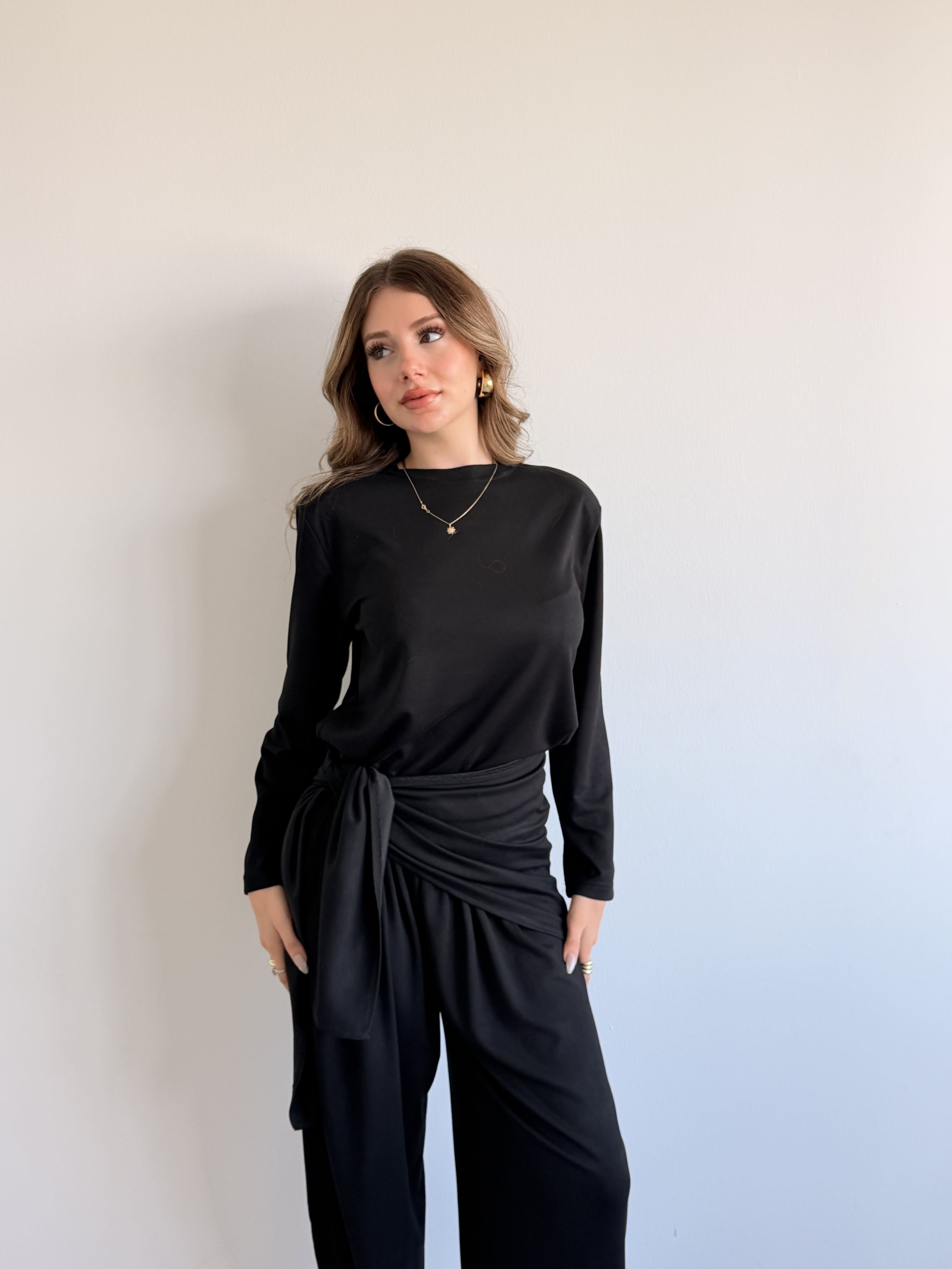 Vatkalı Bağlamalı Şalvar Takım
