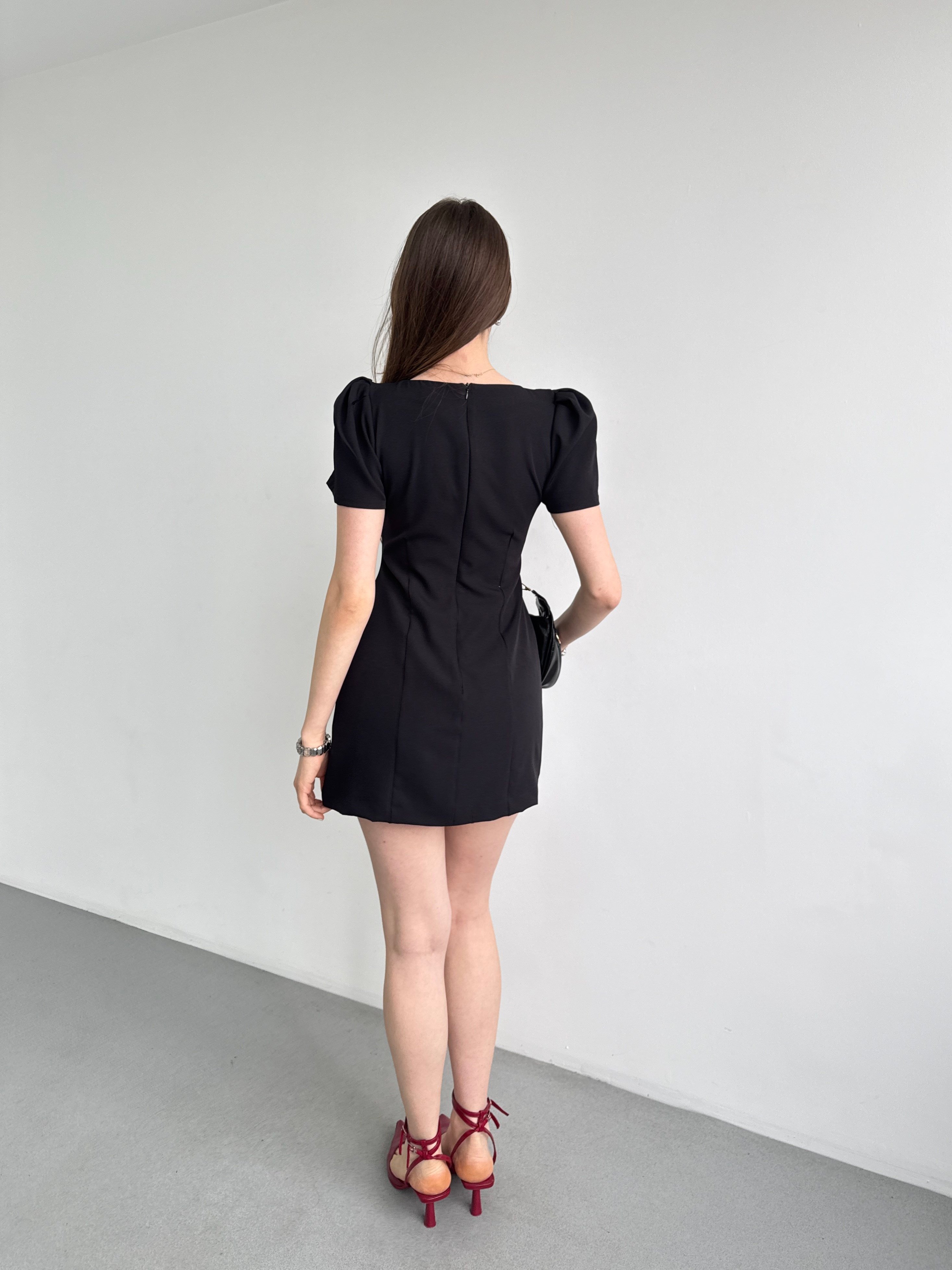 Vatkalı Muadil Mini Elbise