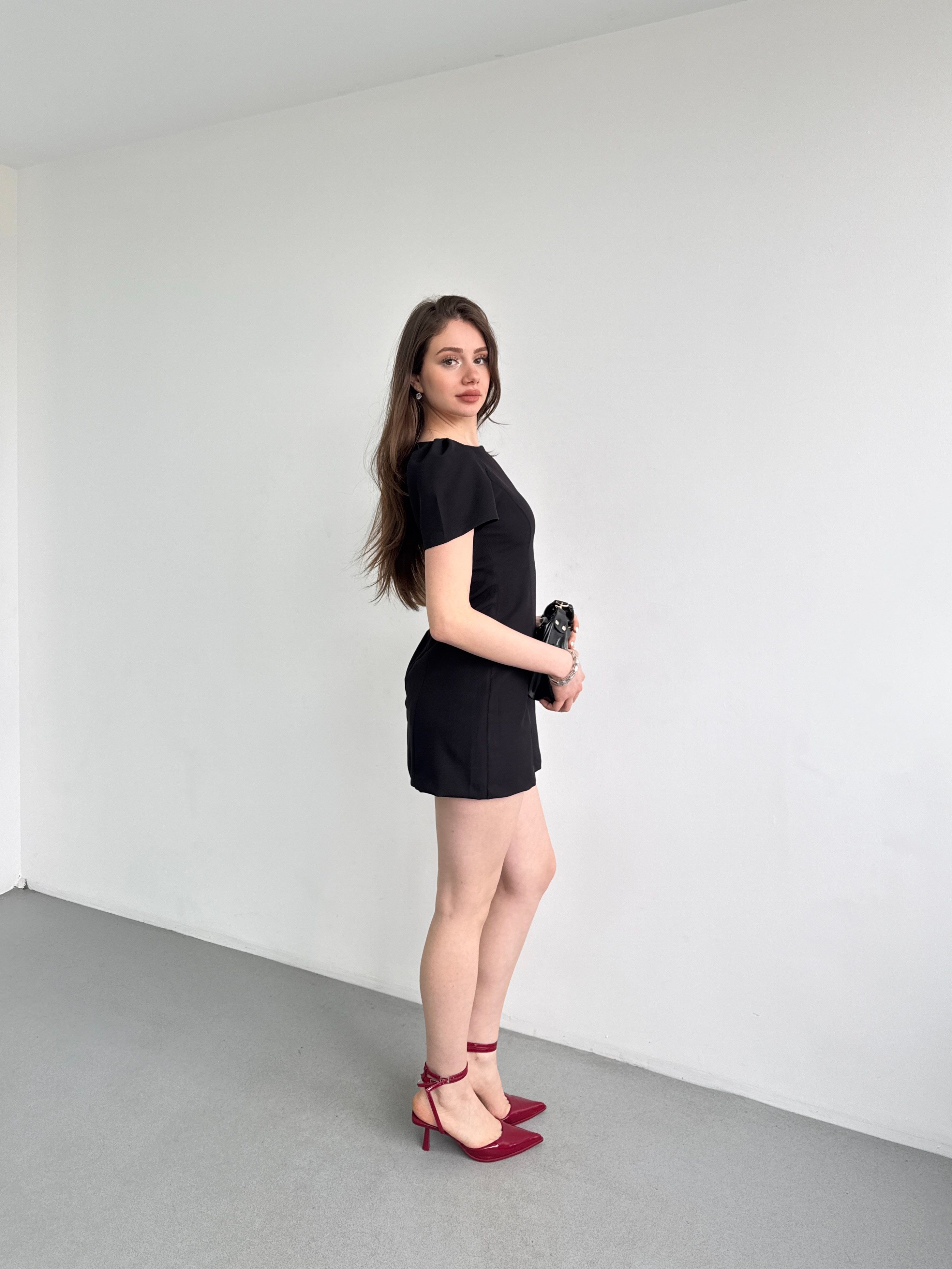 Vatkalı Muadil Mini Elbise