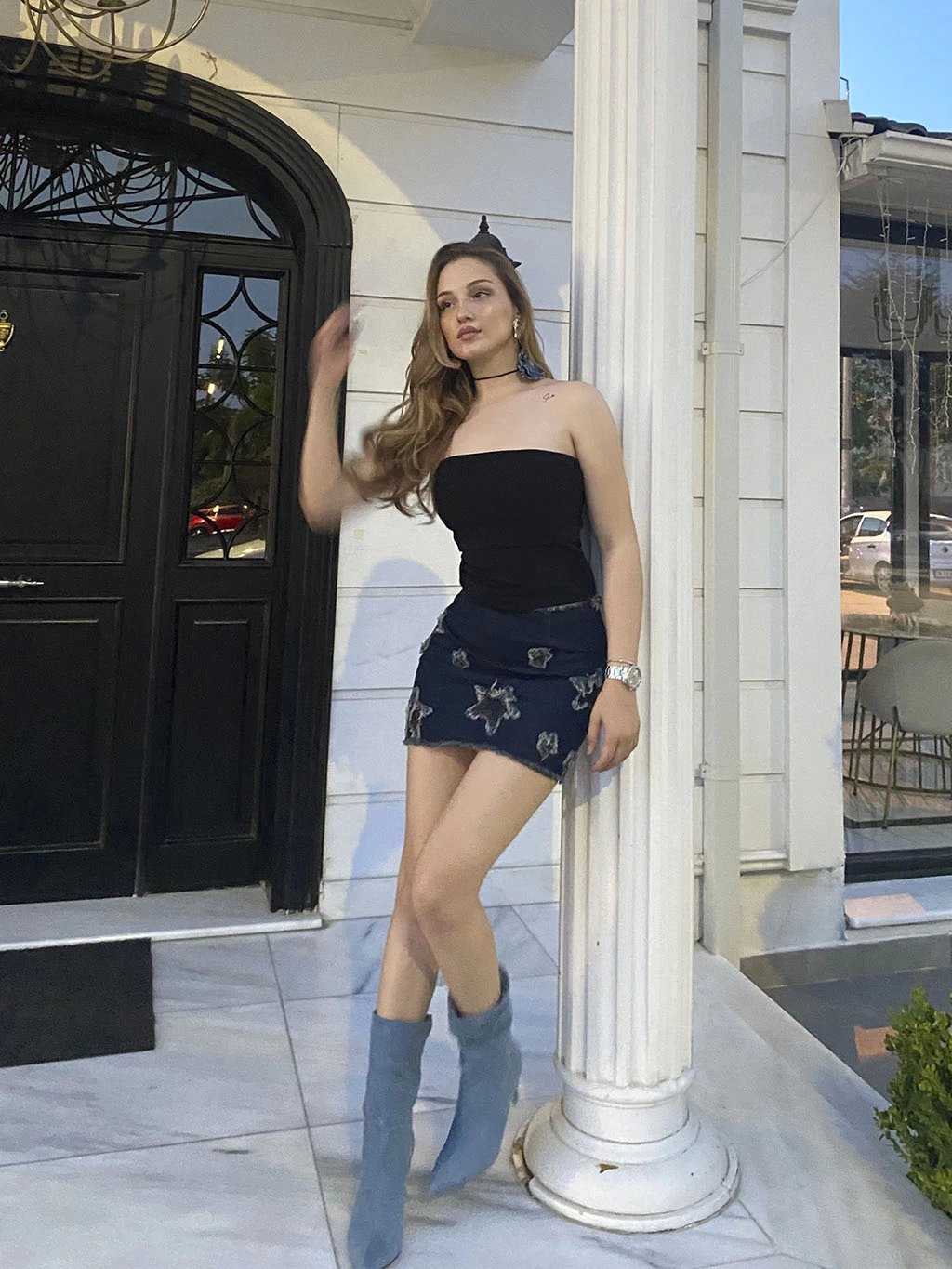 Yıldız Detay Mini Etek