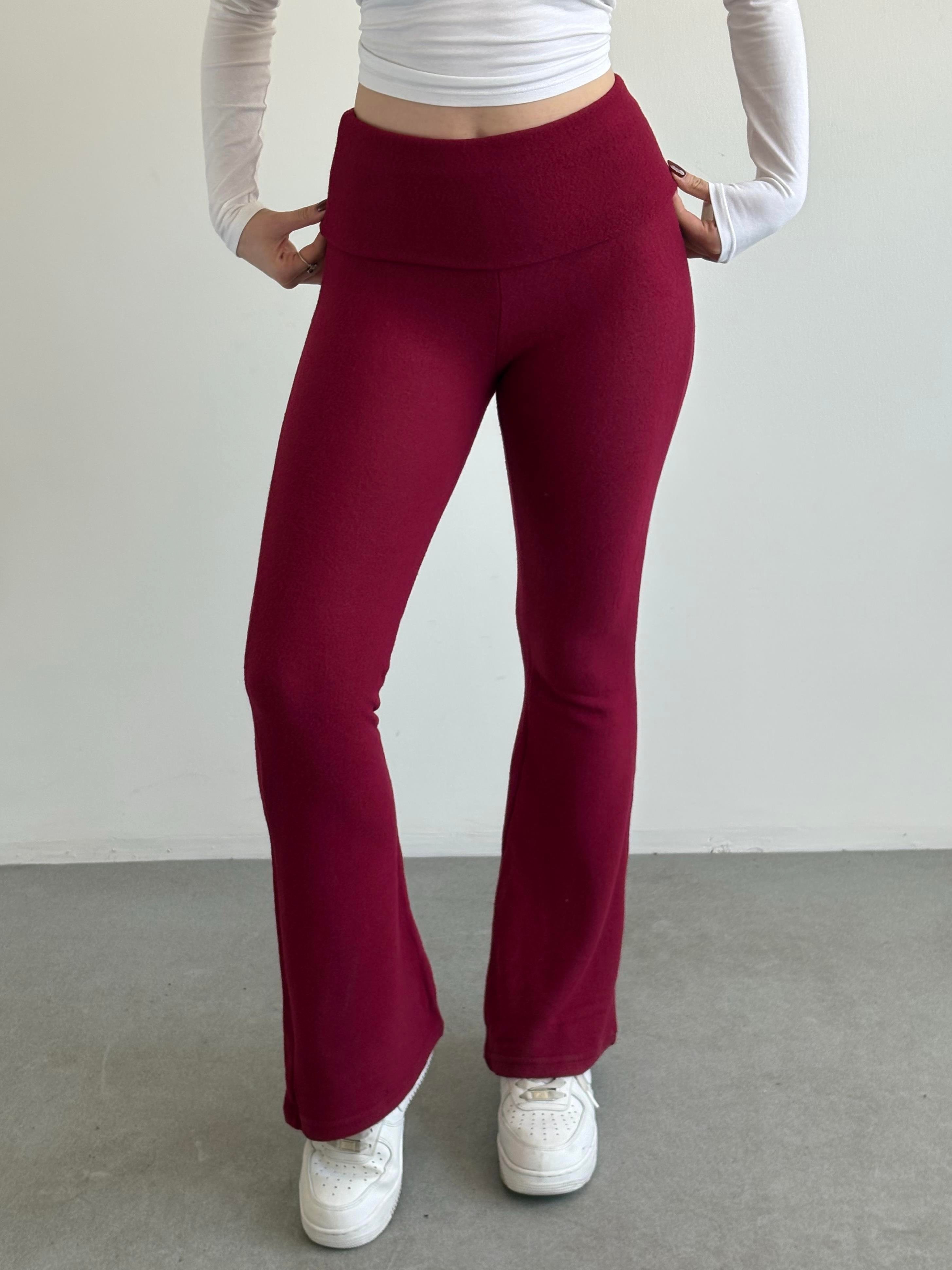 Yumoş Bel Katlamalı Pantolon
