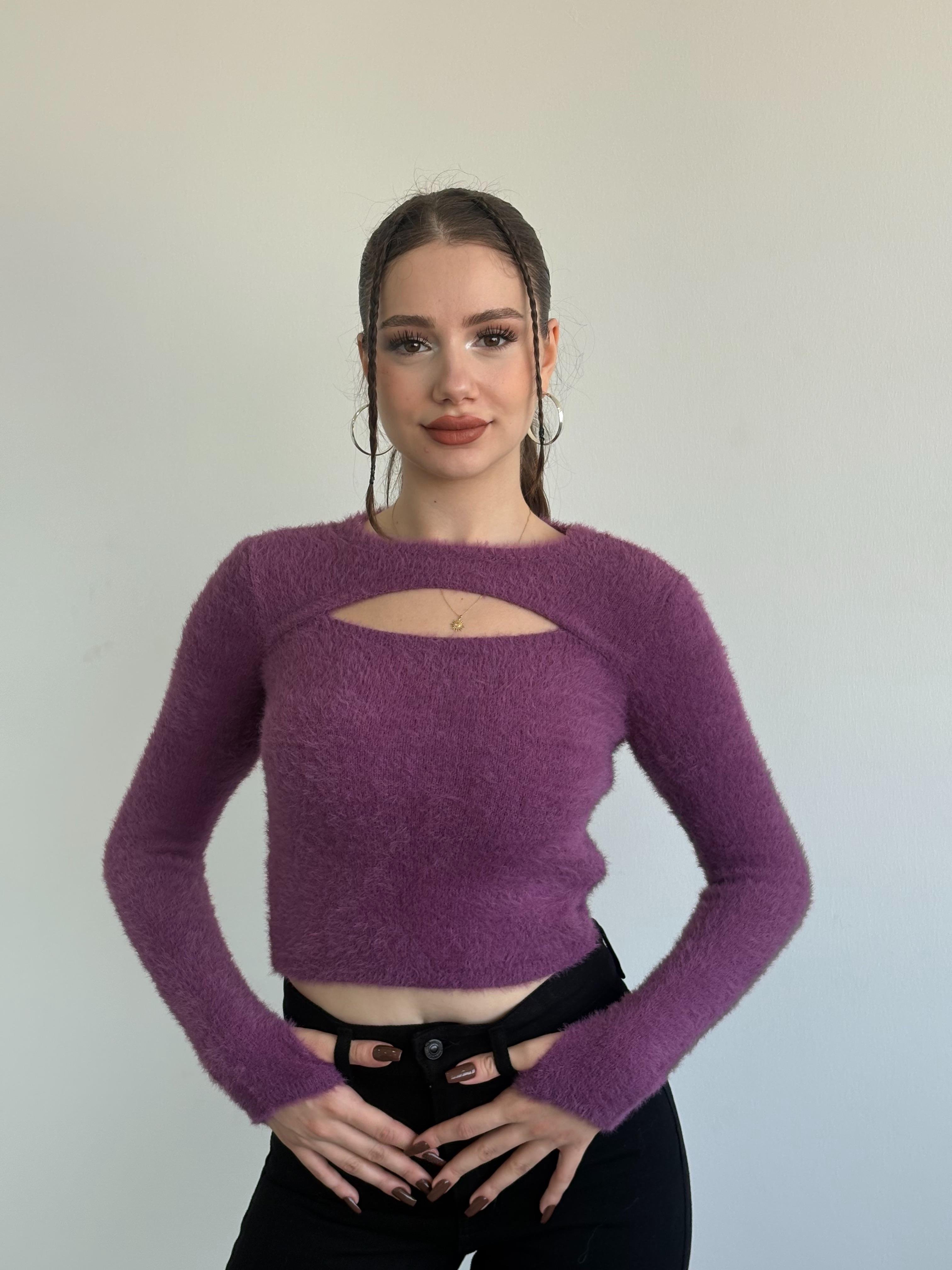 Yumoş Dekolteli Crop 