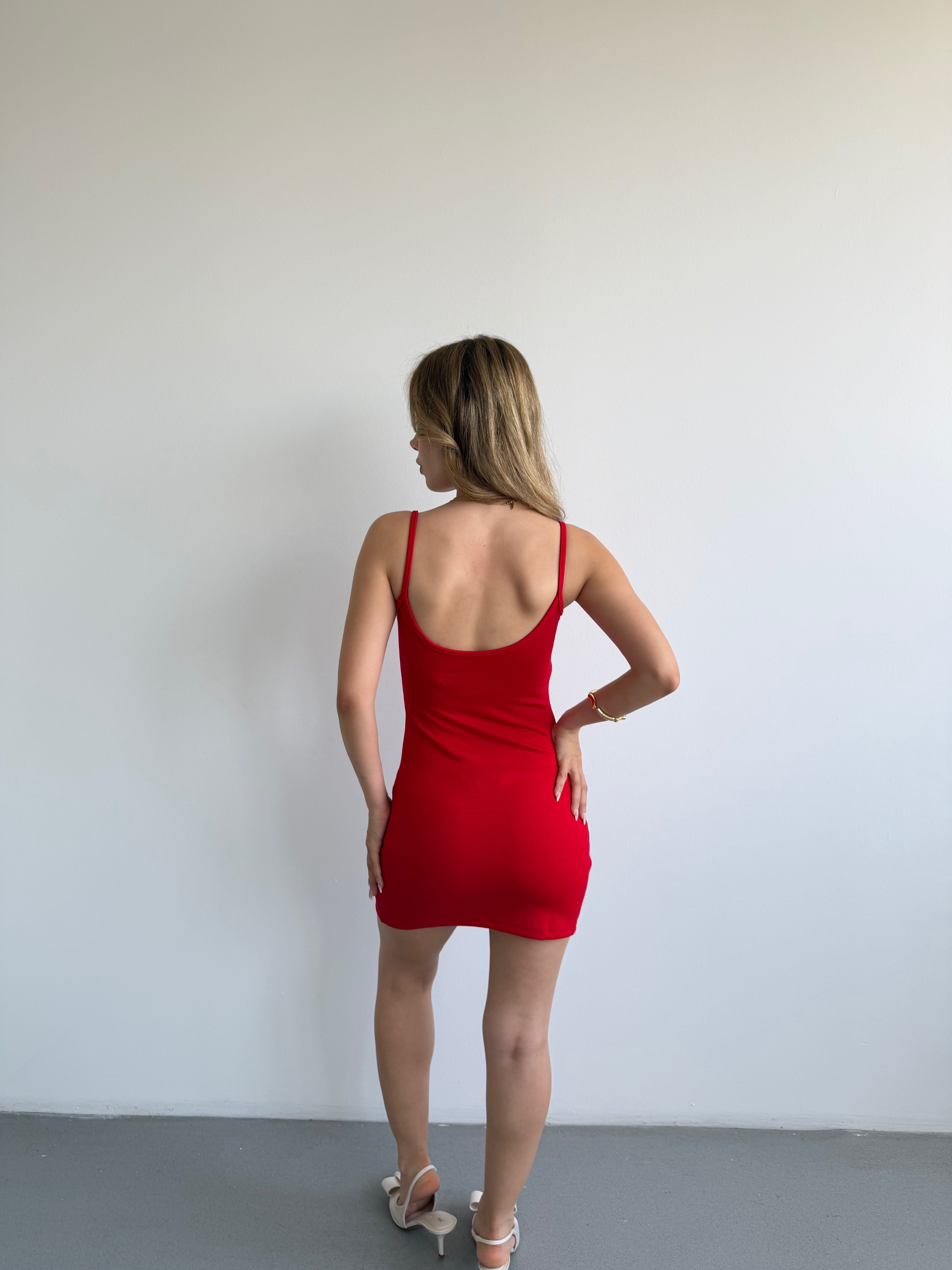 Zımbalı Mini Elbise