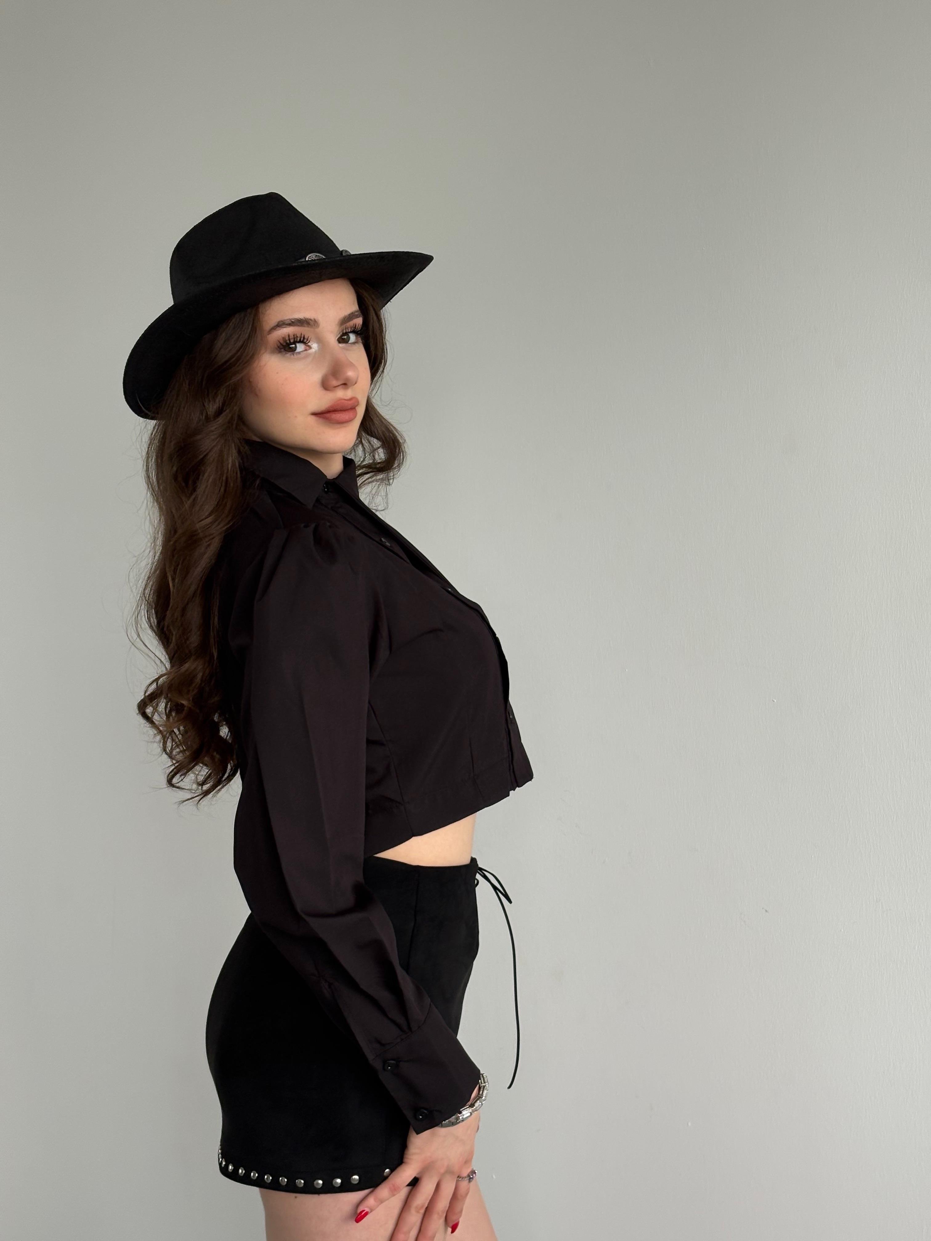 Zımbalı Süet Etek