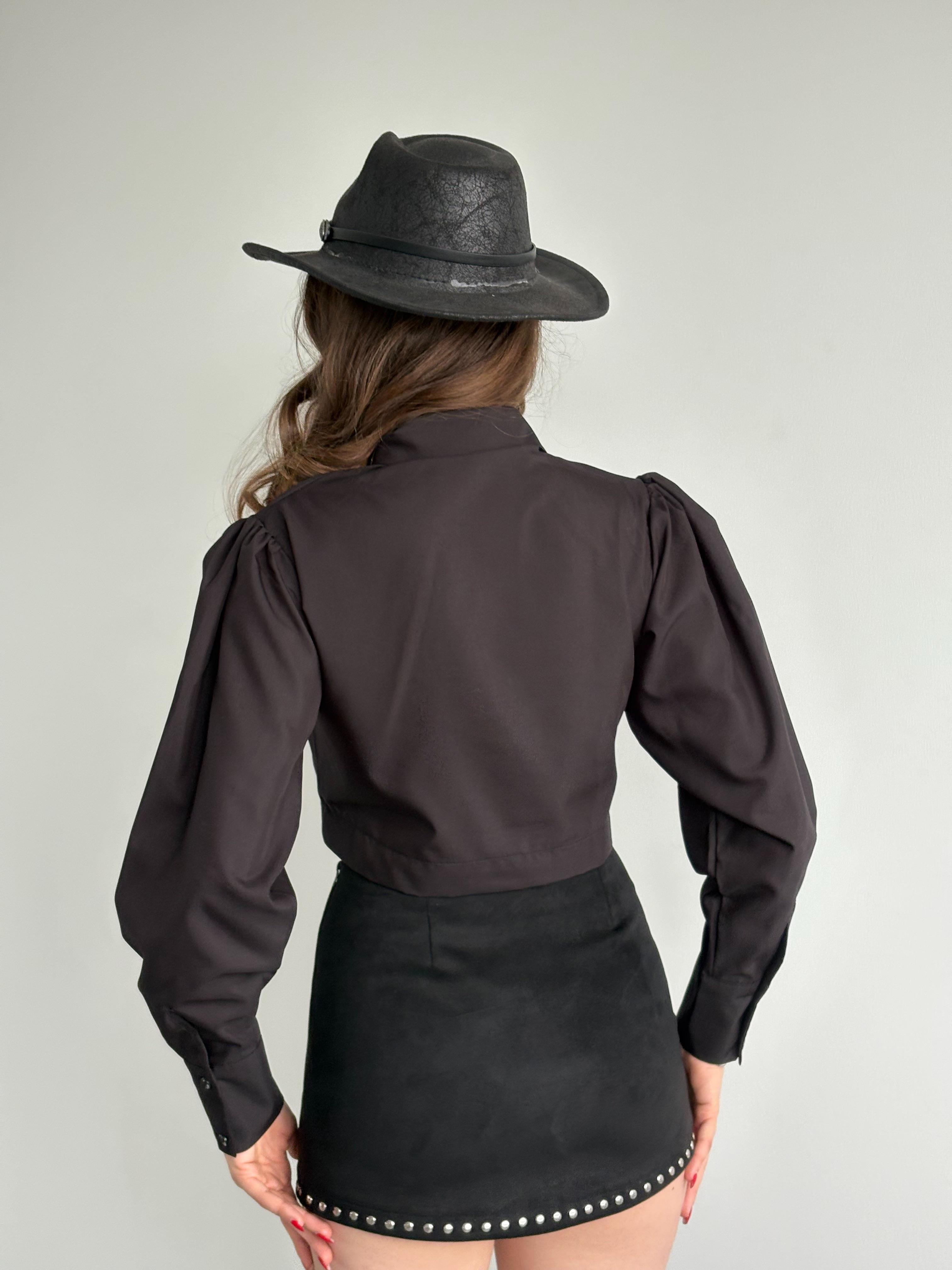 Zımbalı Süet Etek