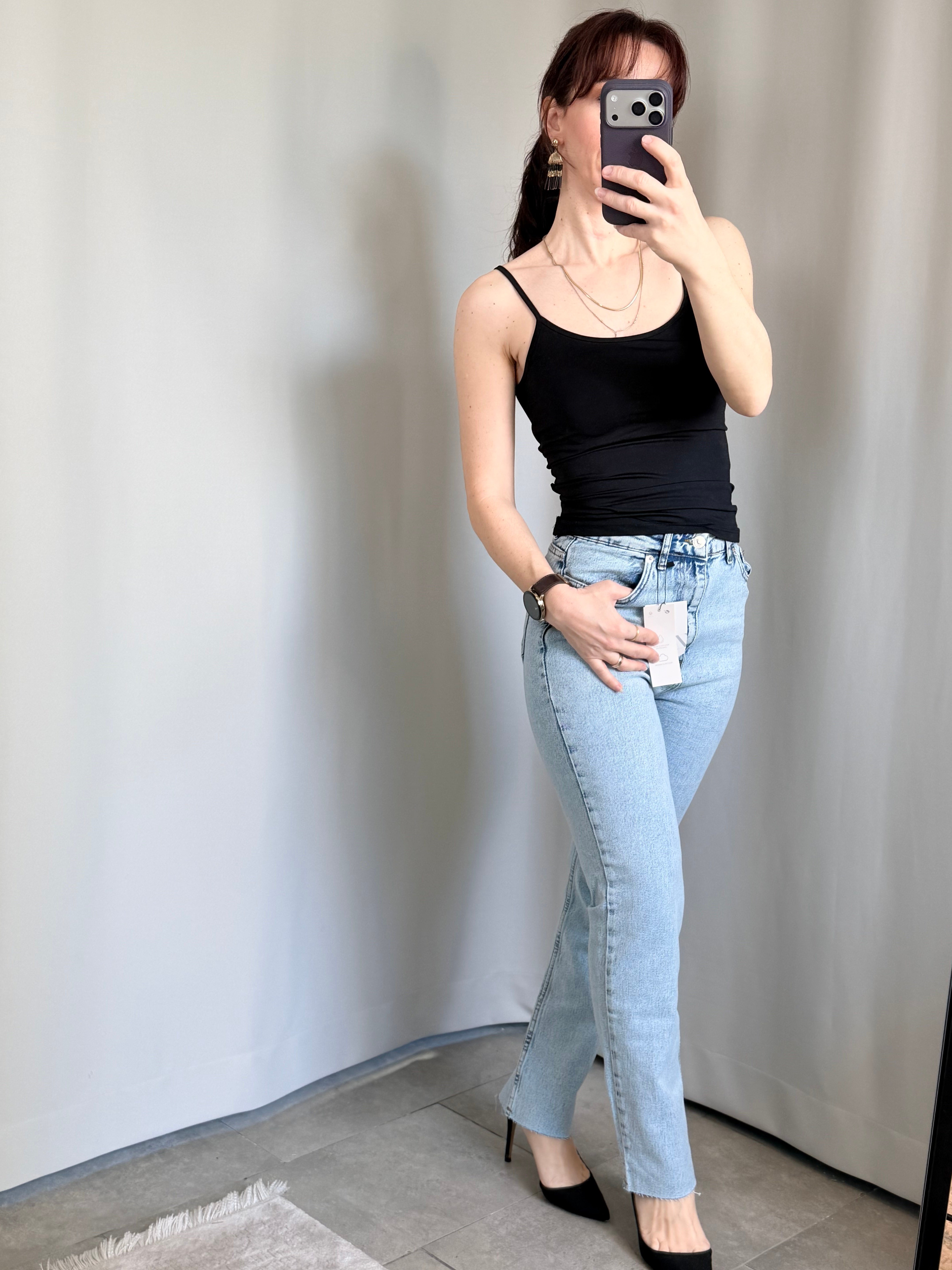 Boru Paça Açık Mavi Renk Jean