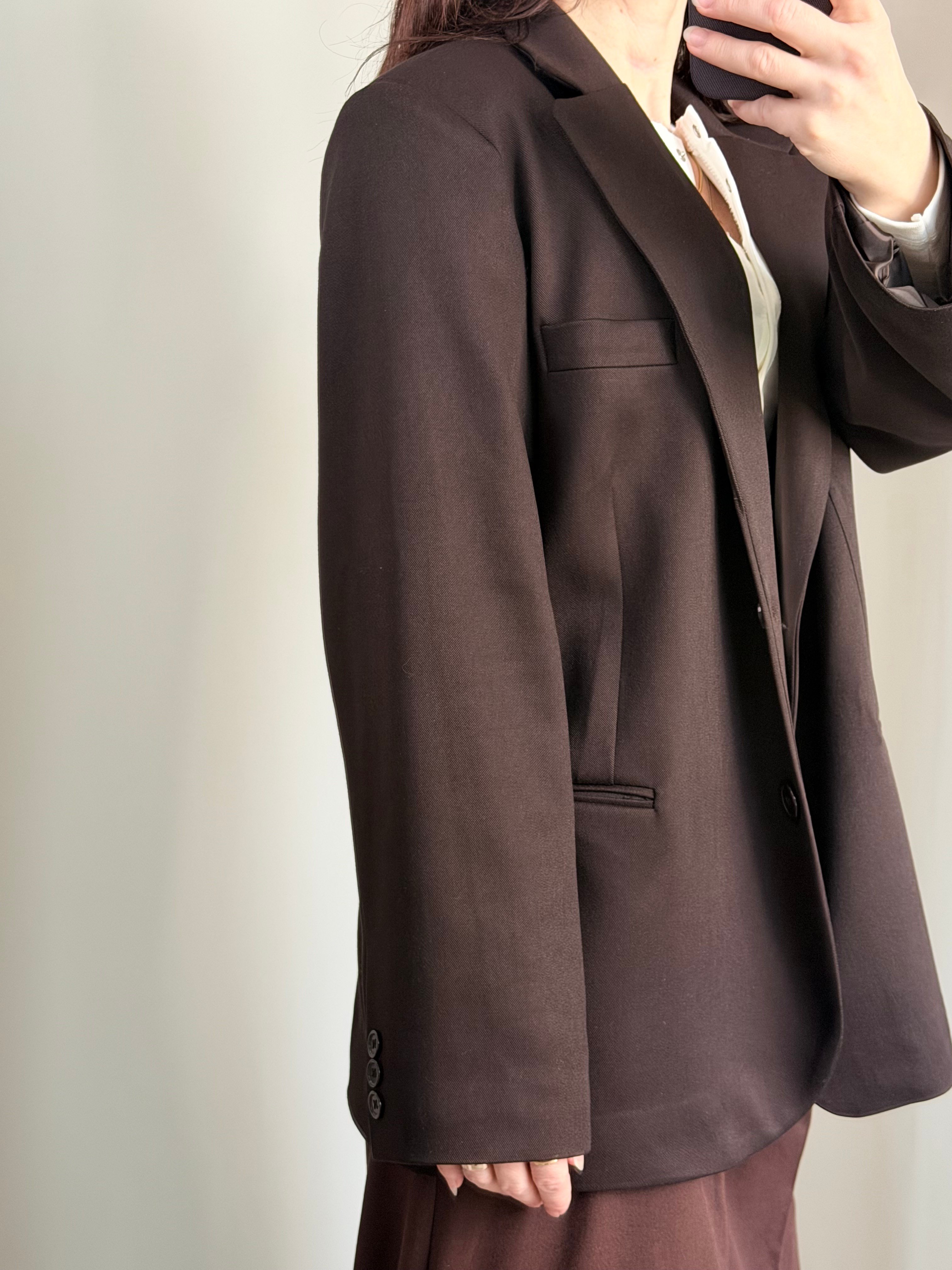 Kahverengi Blazer Ceket