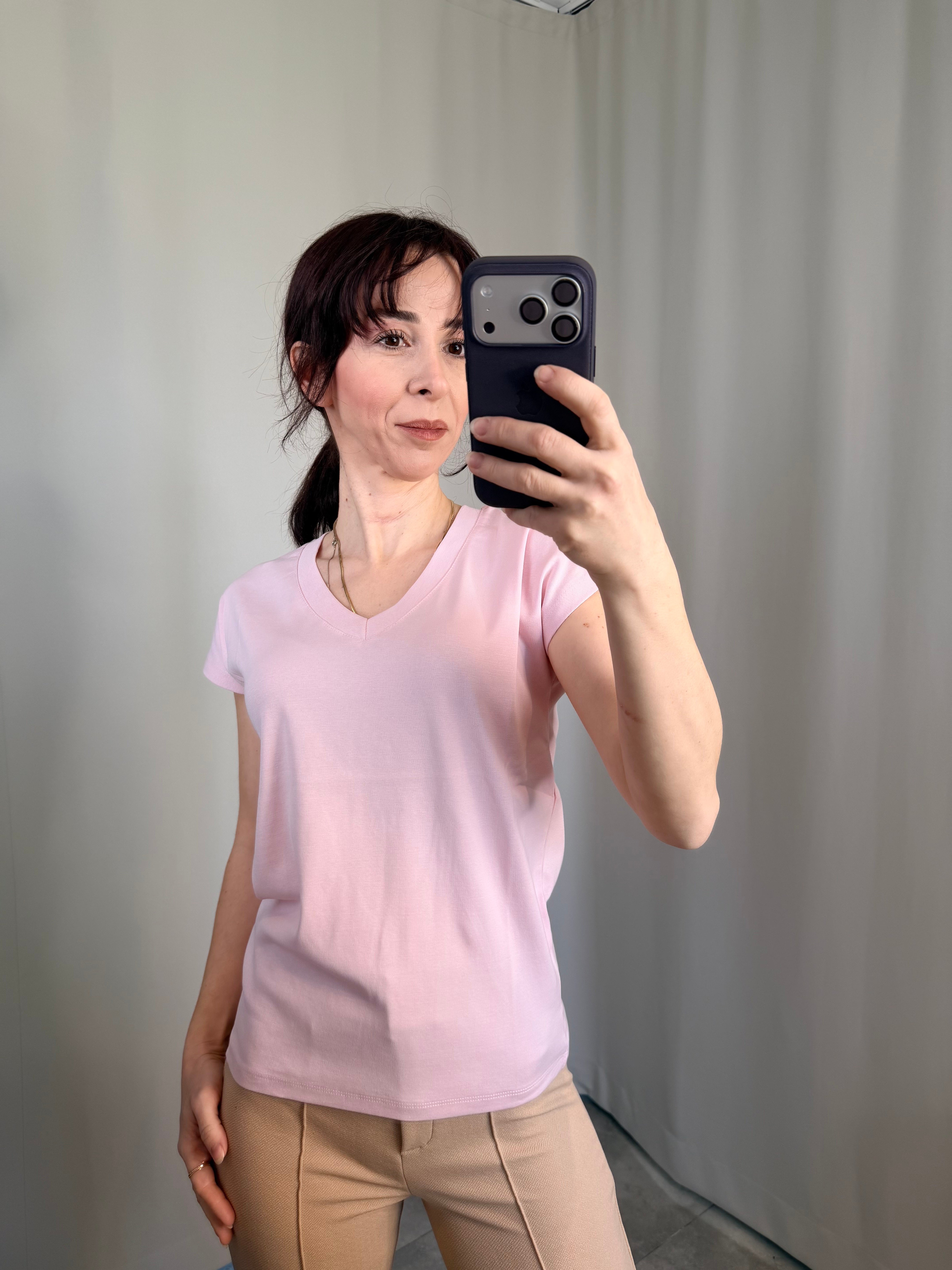 Marka Pembe Renk T-shirt