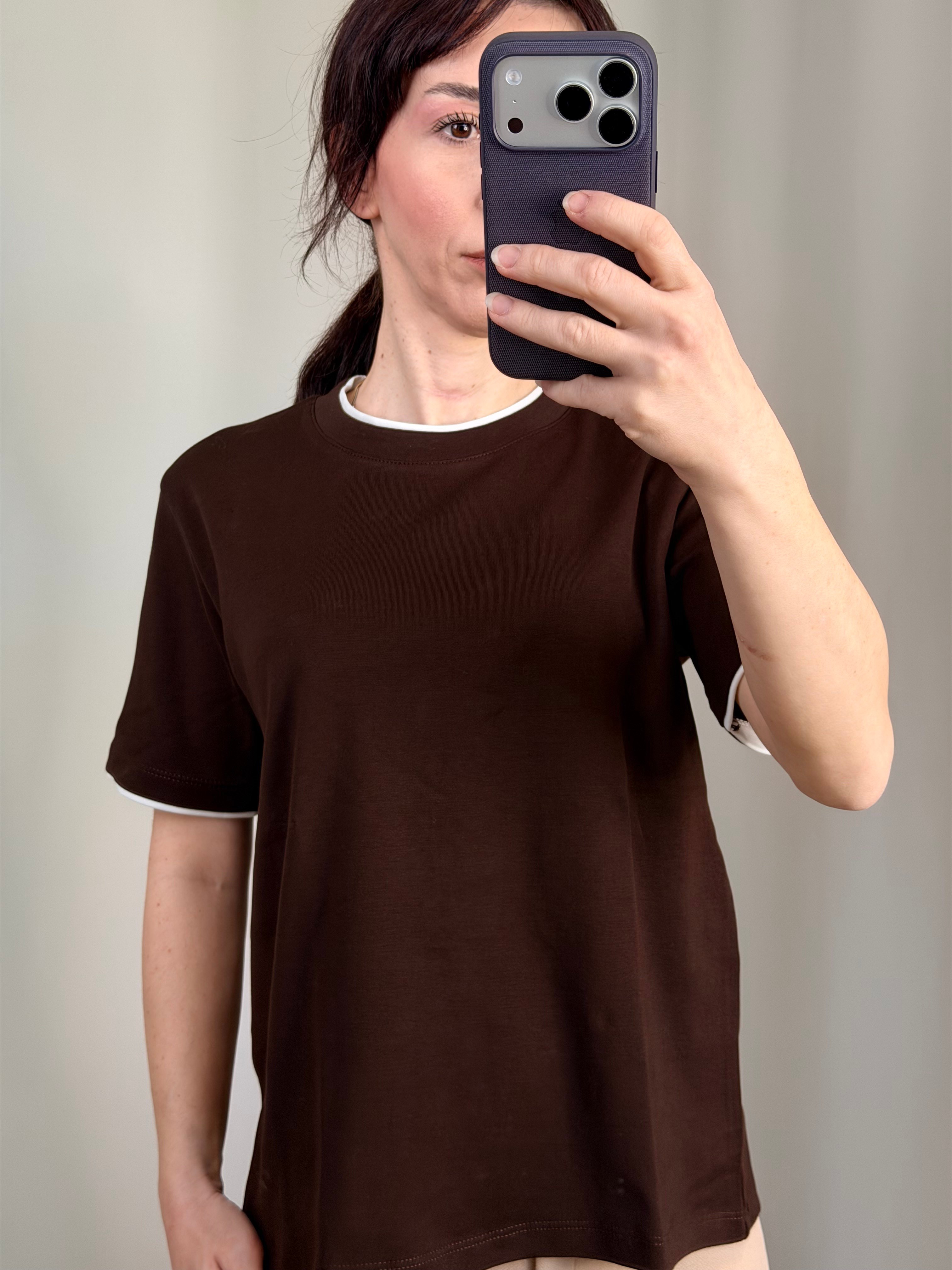Orjinal Marka Kahverengi T-shirt