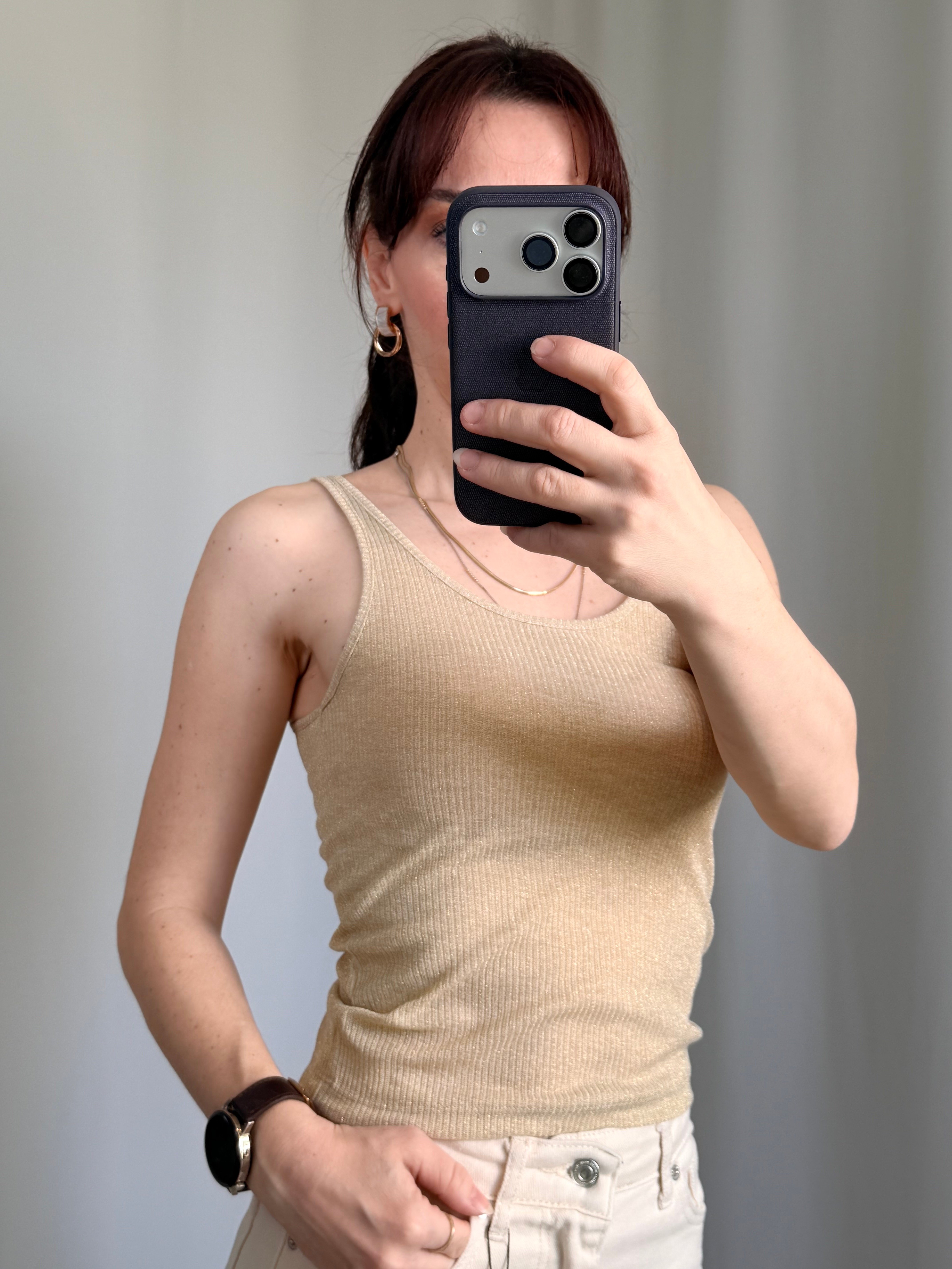 Simli Gold Renk Crop