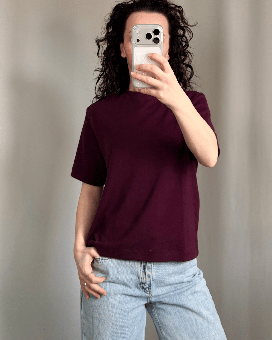 Siyah Renk Cos T-shirt