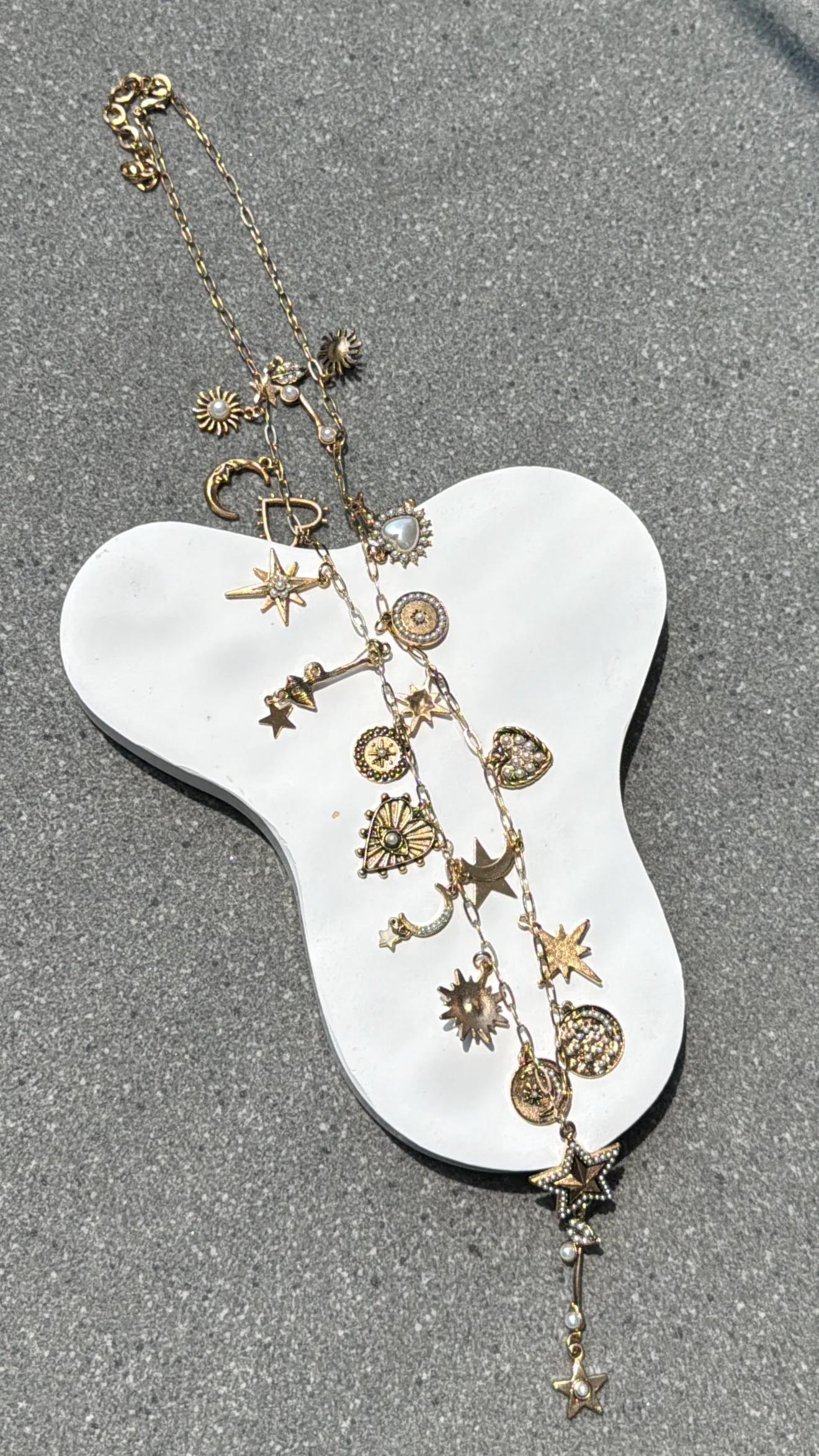 Abru Gold Deniz Aksesuarlı Uzun Kolye