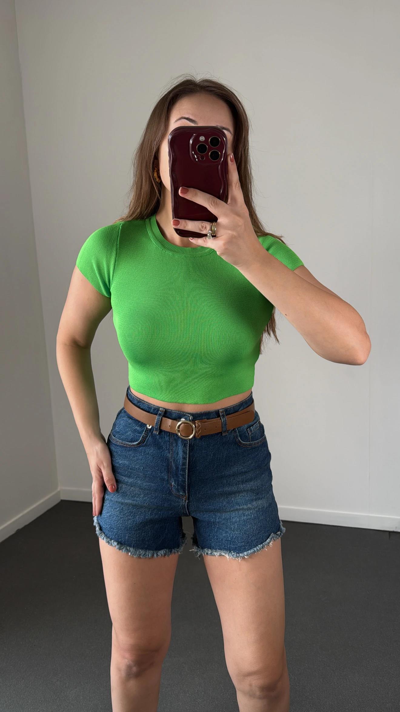 Alegria Yeşil Triko Tshirt