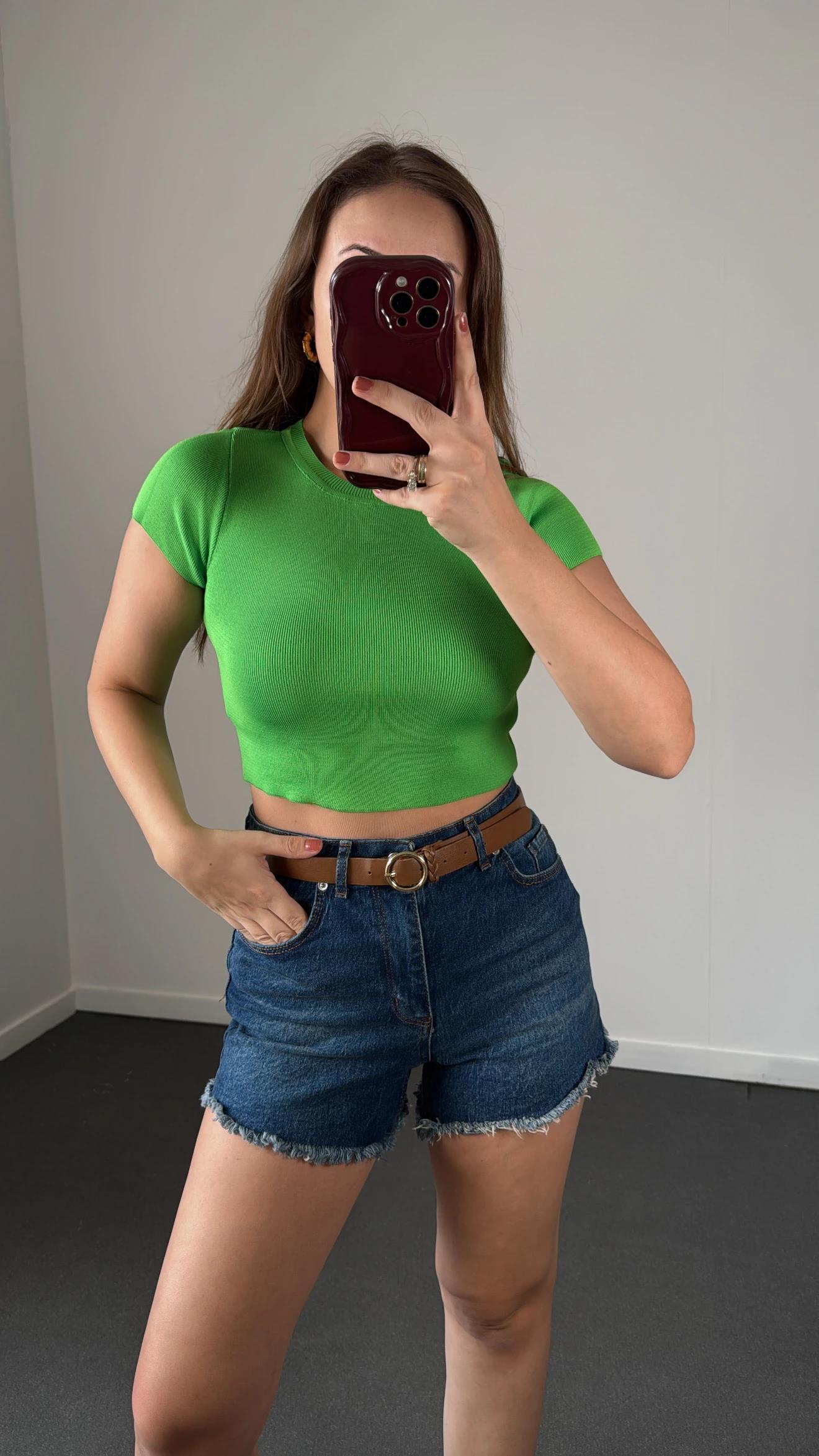 Alegria Yeşil Triko Tshirt