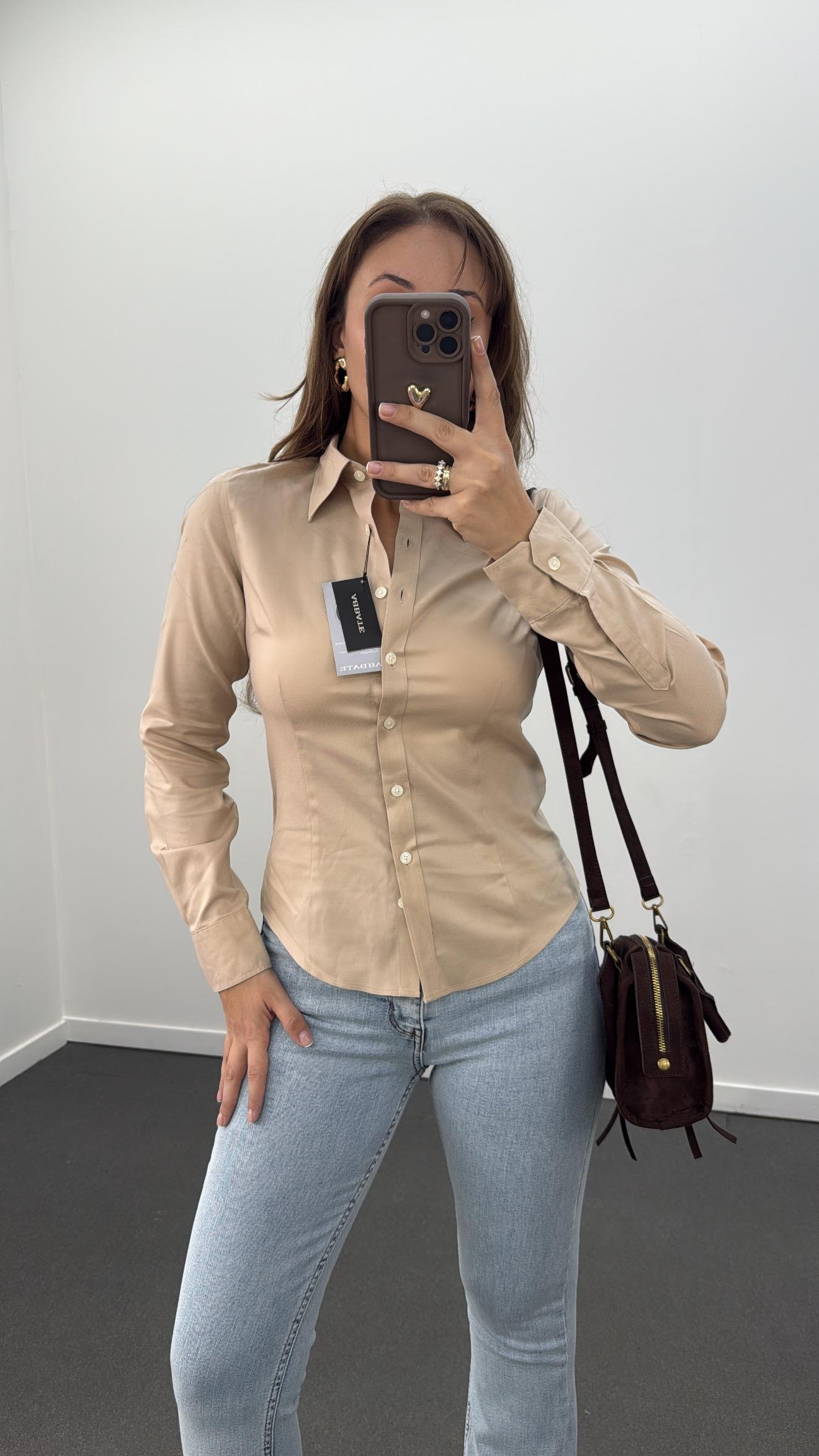 Alessi Bej Slim Fit Gömlek