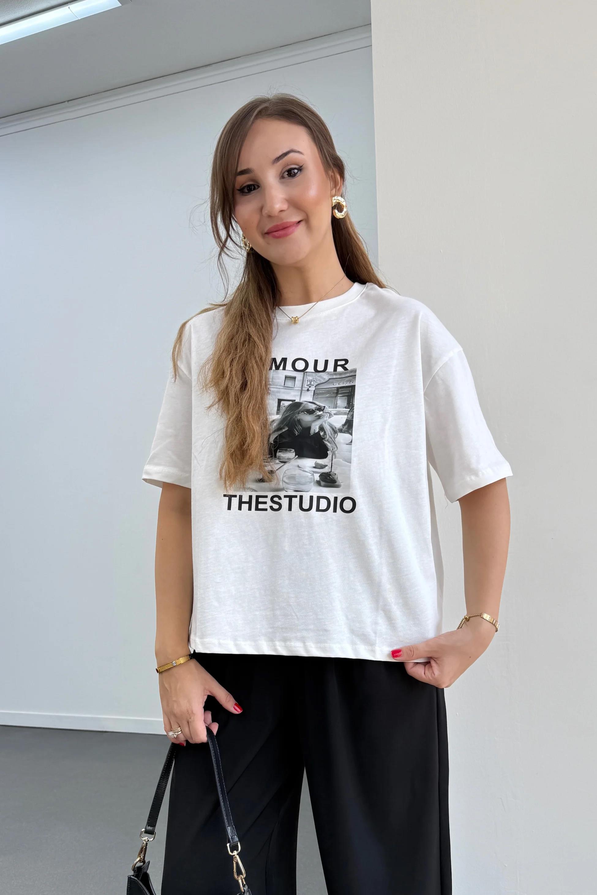 Amour  %100 Pamuk Tshirt