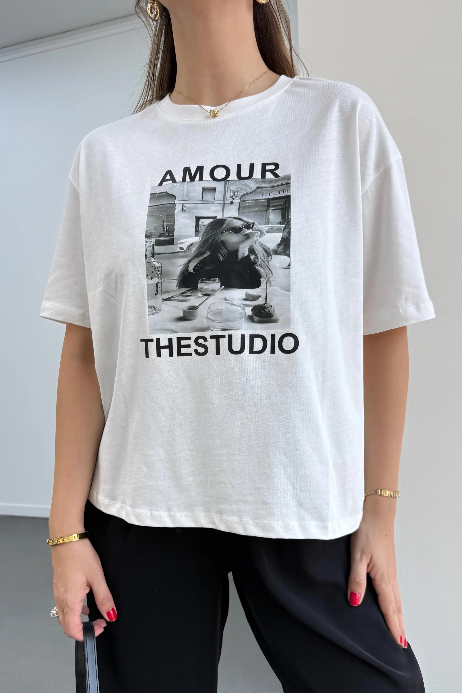 Amour  %100 Pamuk Tshirt