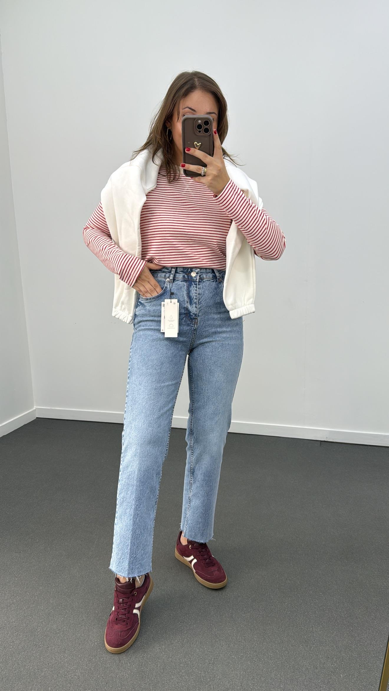 Berlin Açık Kot Slim Kesik Paça Jeans