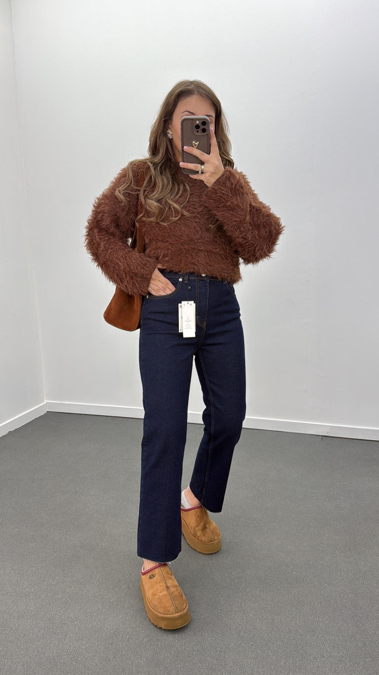 Berlin Lacivert Slim Kesik Paça Jeans