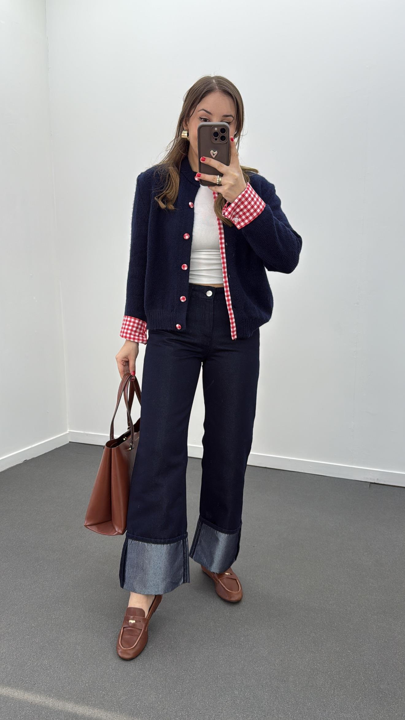 Blair Lacivert Parlak Dikişli 5 Düğmeli Jeans