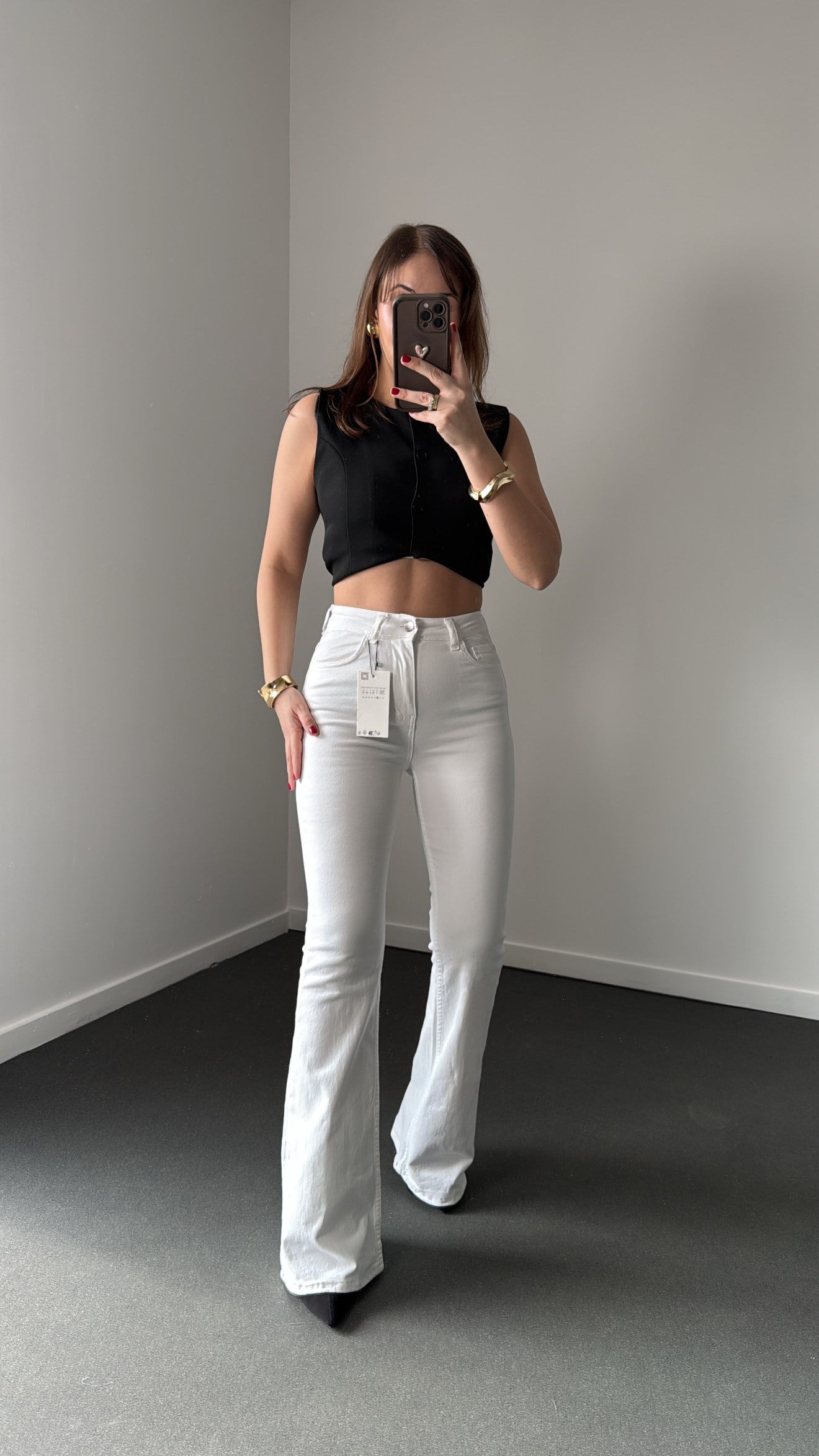 Boenos Beyaz Kot Toparlayıcı Yüksel Bel Jeans