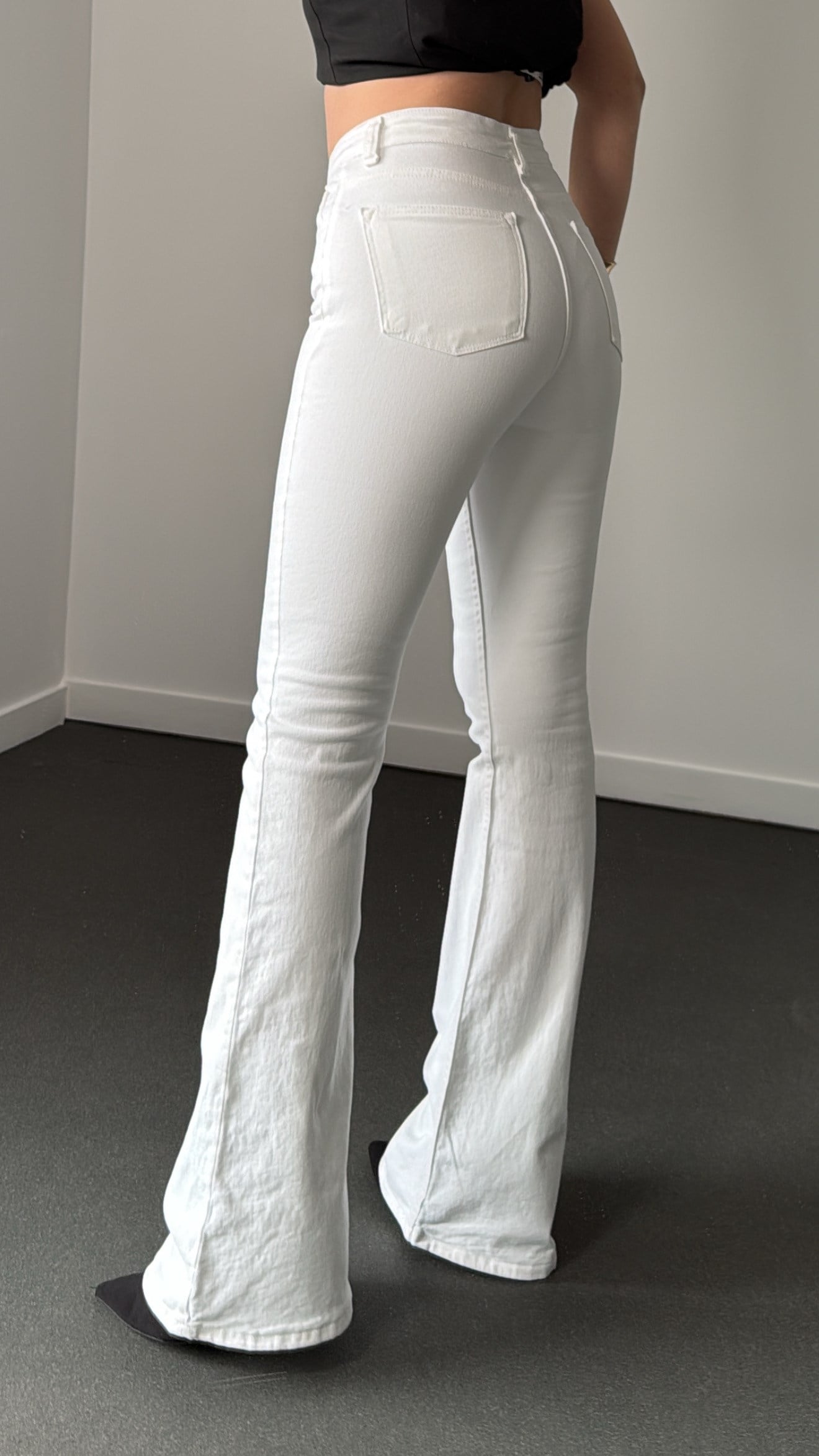 Boenos Beyaz Kot Toparlayıcı Yüksel Bel Jeans