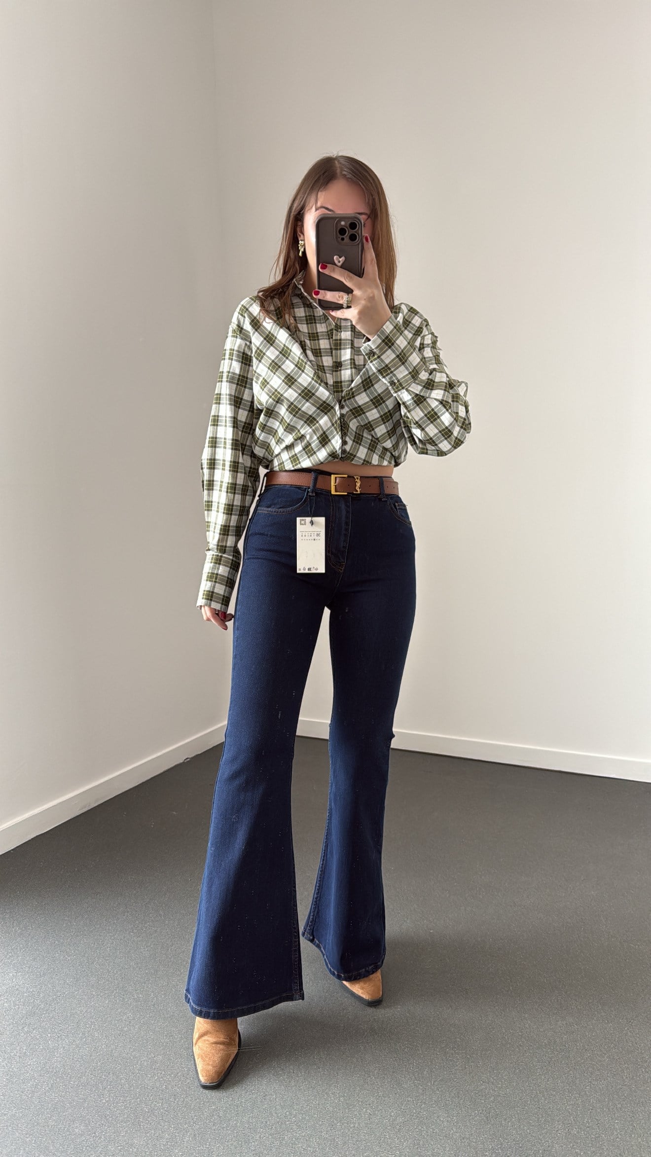 Boenos Lacivert Toparlayıcı Yüksek Bel Jeans