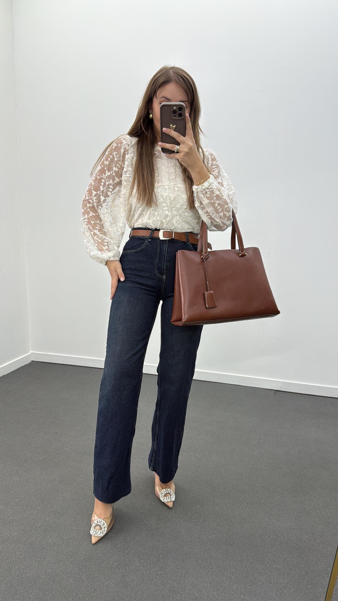 Boston Dark Blue Straight Leg Jeans