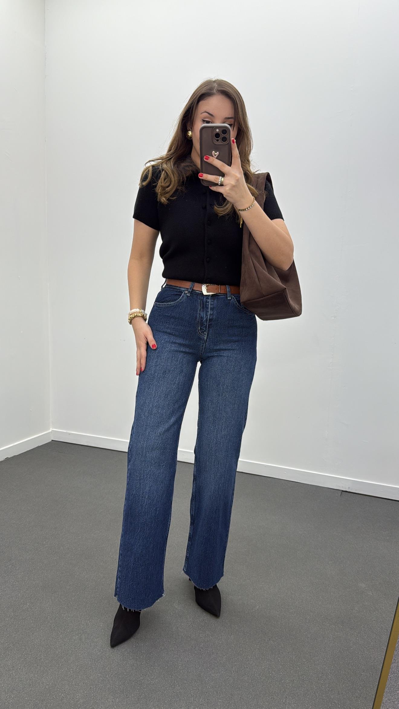 Boston Koyu Kot Straight Leg Jeans