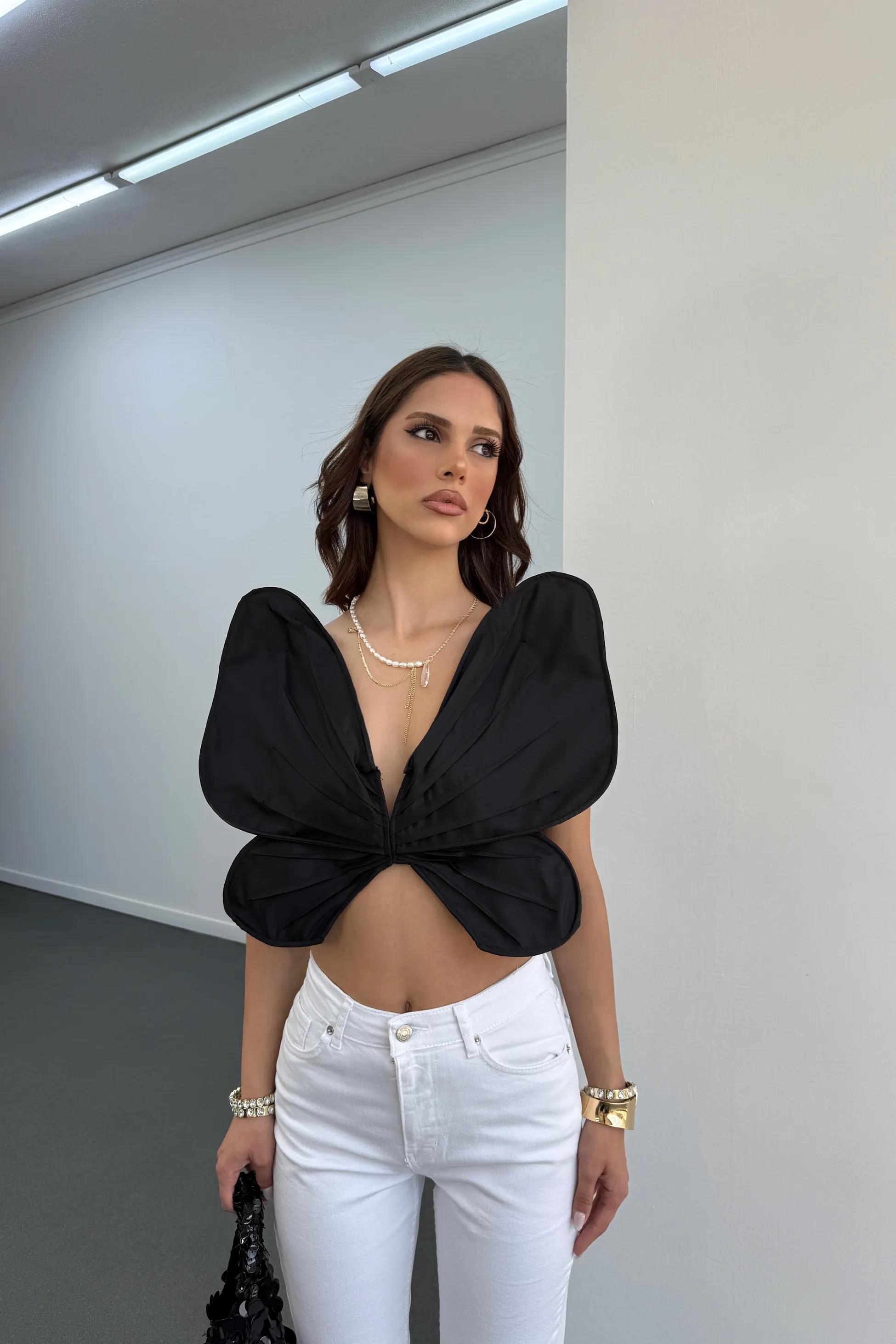 Butterfly Siyah Kanatlı Büstiyer