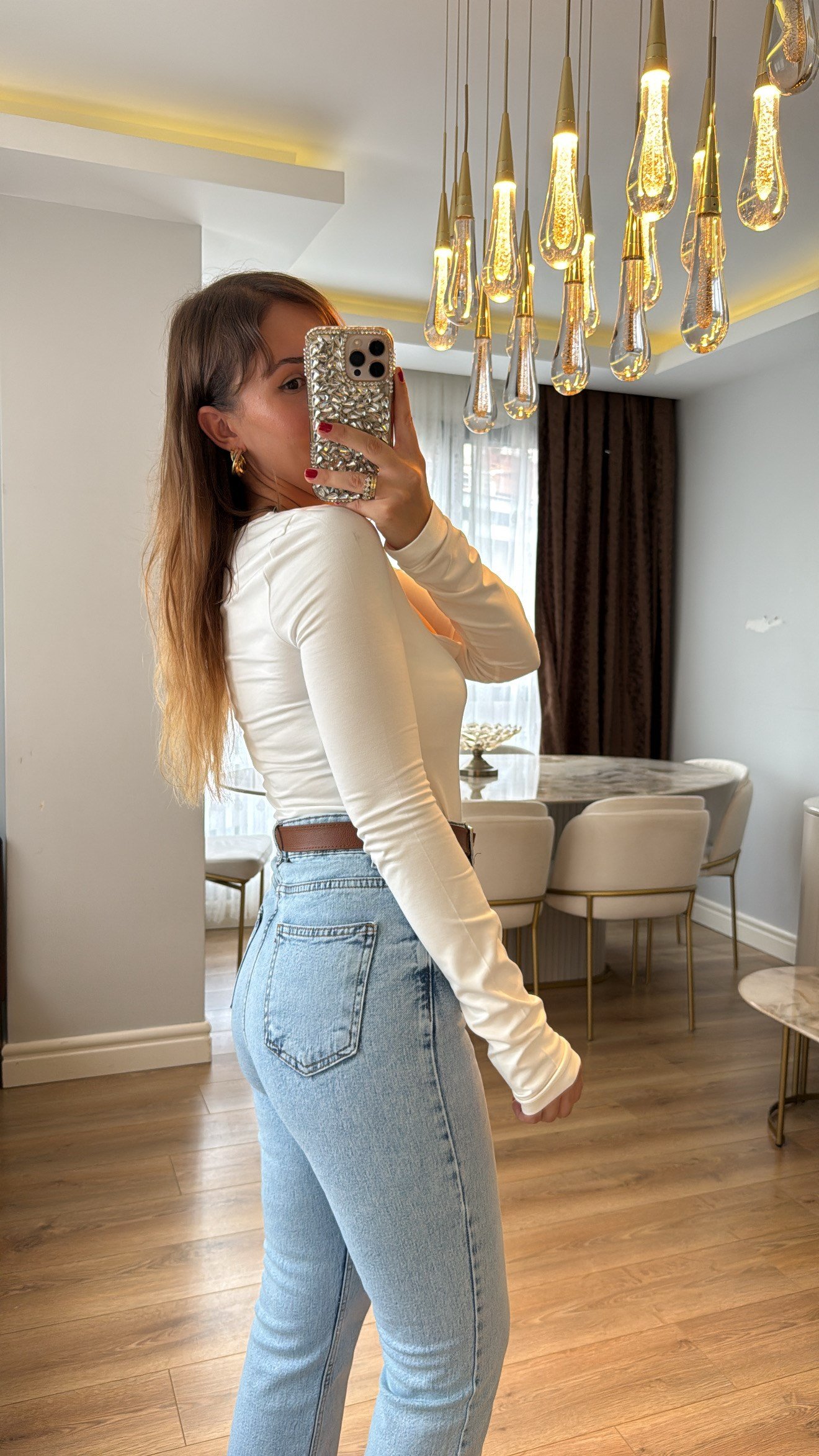 Calvera Beyaz U Yaka Bodysuit