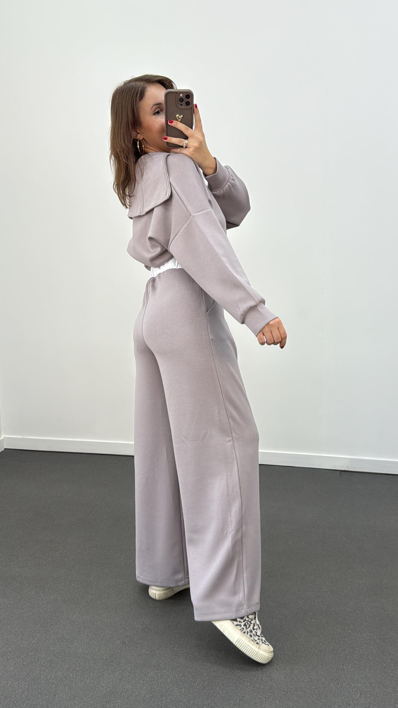 Chiara Gri Modal Kumaşlı Sweat Eşofman Takımı