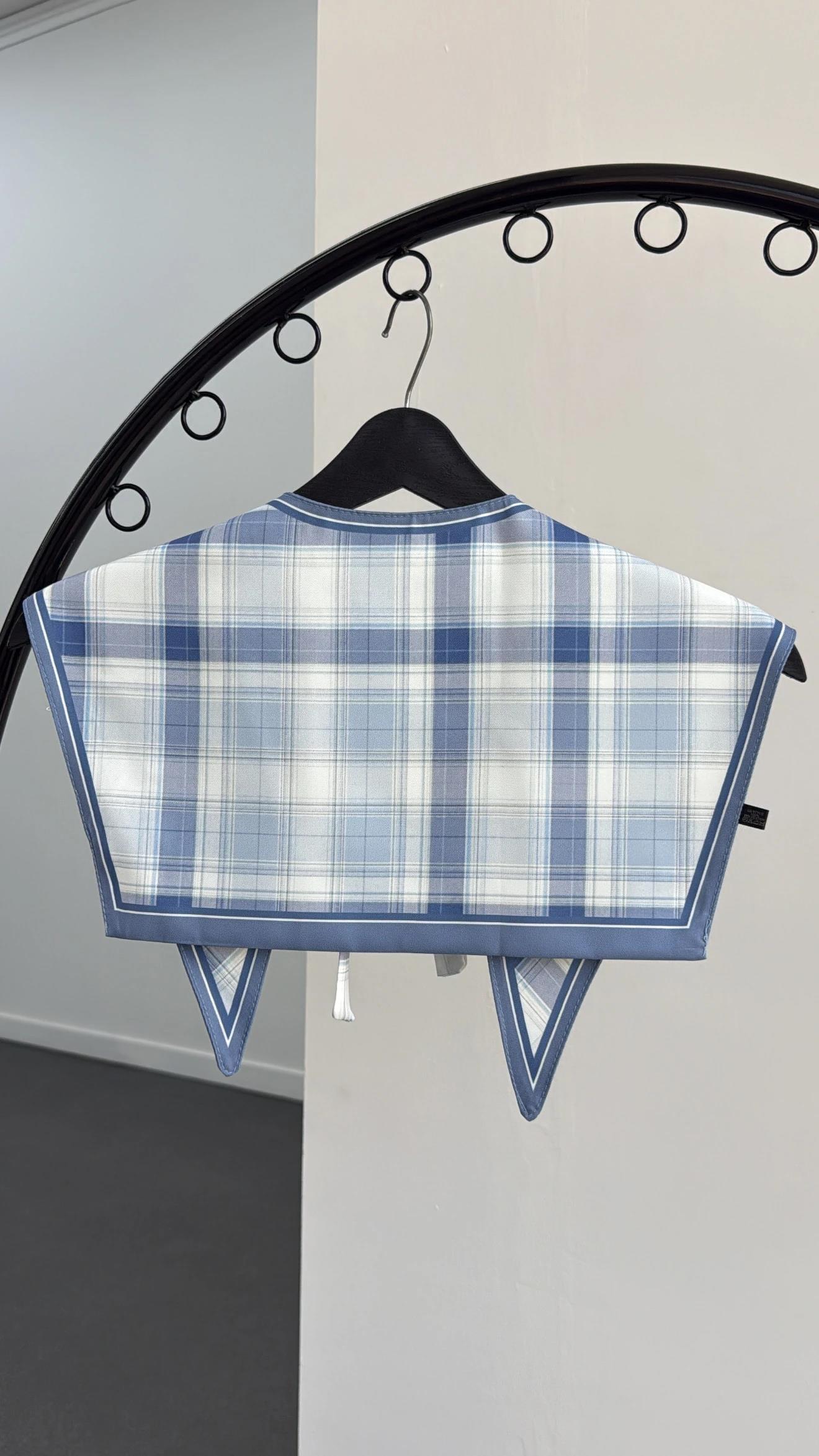 Creed Mavi Ekose Yaka Fular