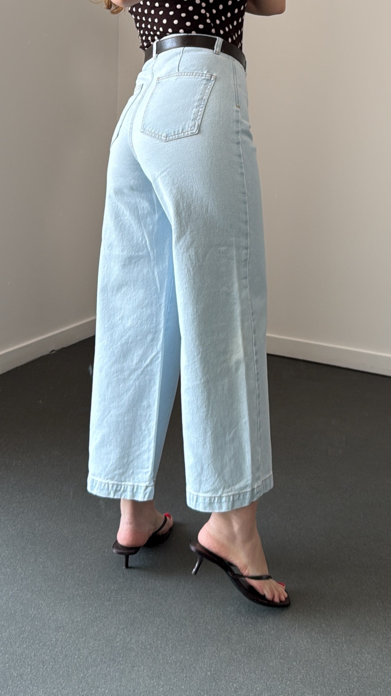 Divarius Açık Kot  Yüksek Bel Culotte Jeans