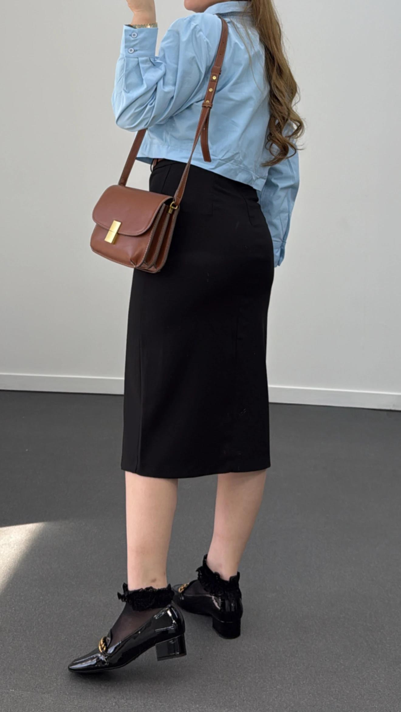 Dolce Siyah Kemerli Kalem Etek