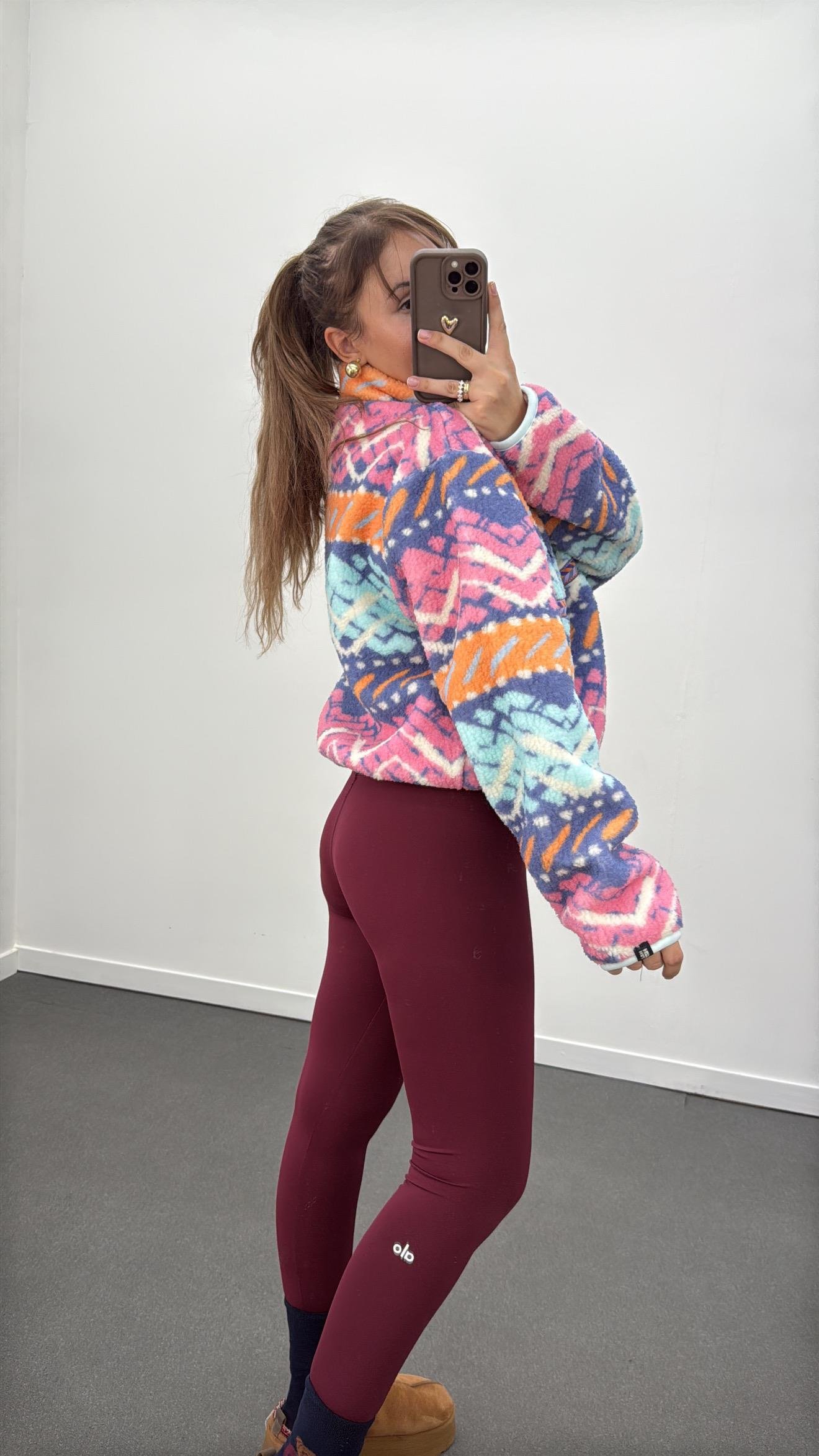 Emeral Fermuarlı Çok Renkli Polar  Sweat