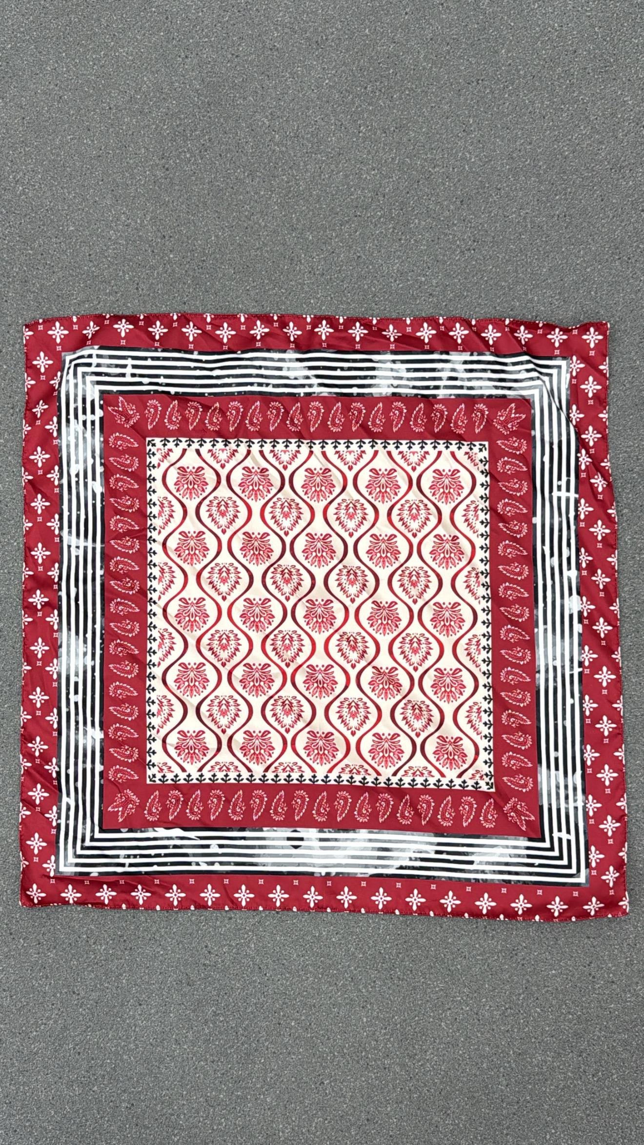 Feloni Cherry Etnik Desenli Fular