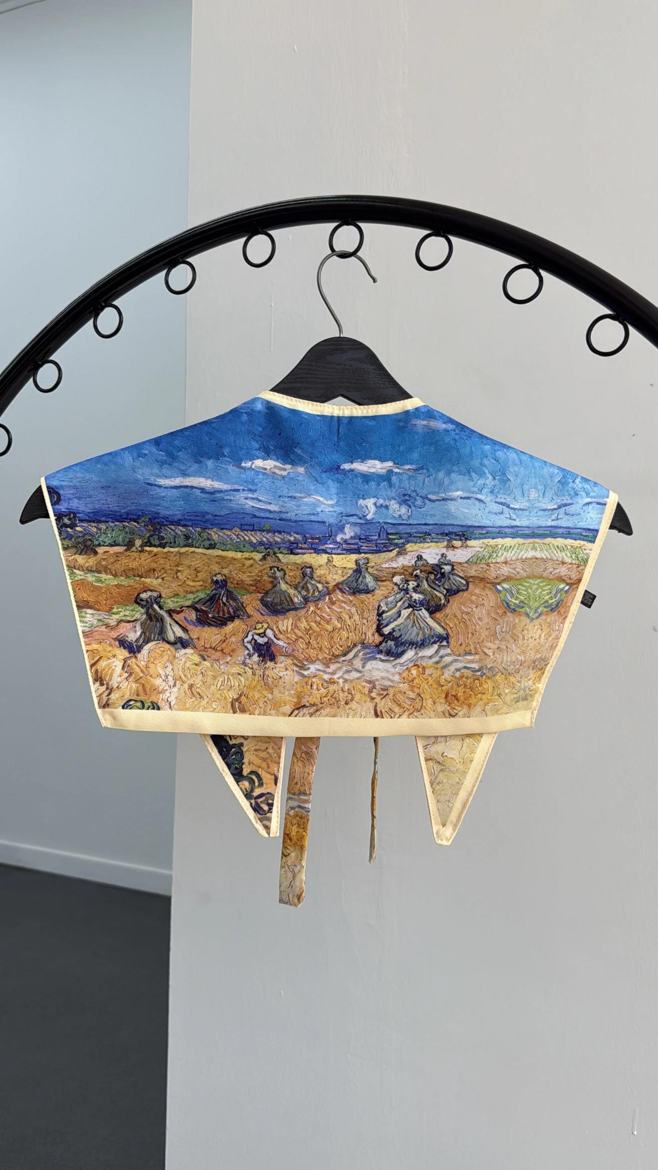 Georgia Gökyüzü Desenli Yaka Fular