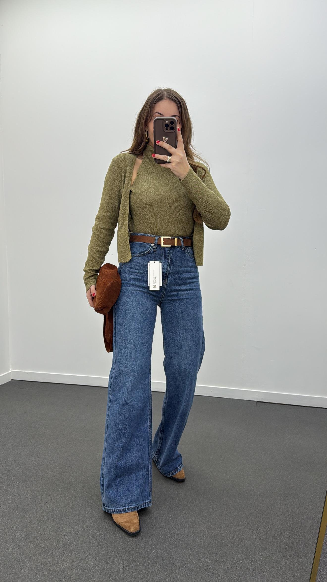 Helsinki Açık Kot Yıkamalı Wide Leg Jeans