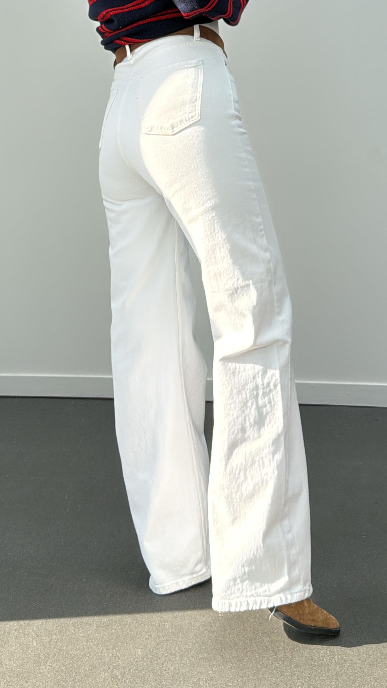 Helsinki Beyaz Wide Leg Jeans