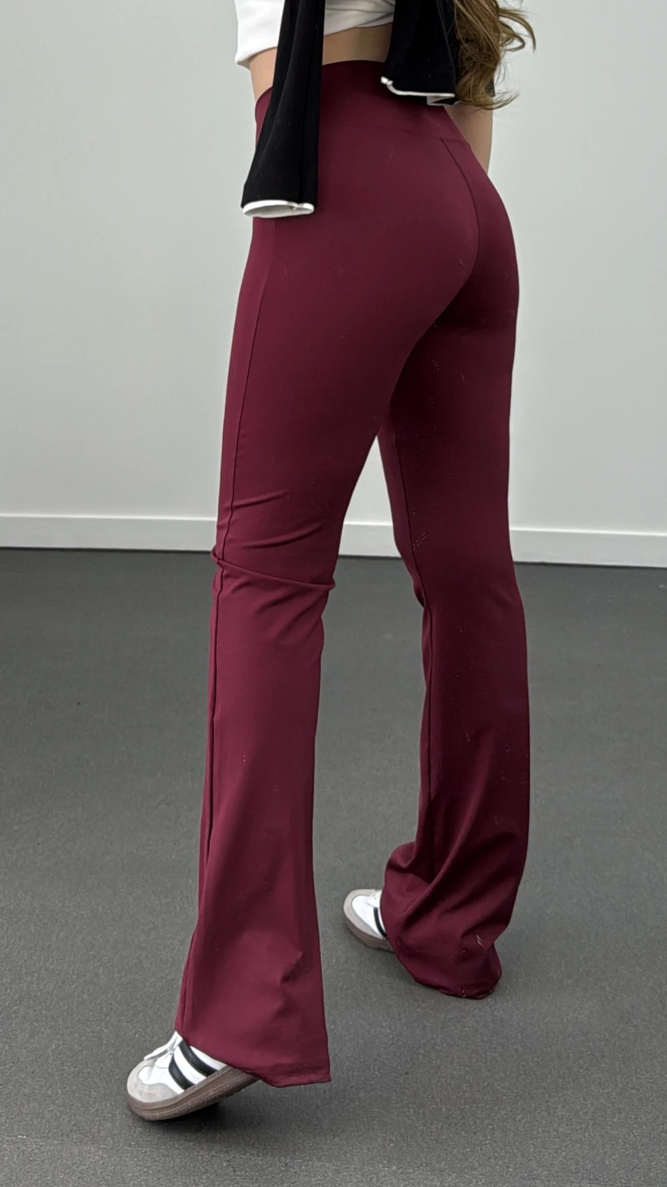 Hola Bordo Süper Yüksek Bel Süper Rahat İspanyol Tayt