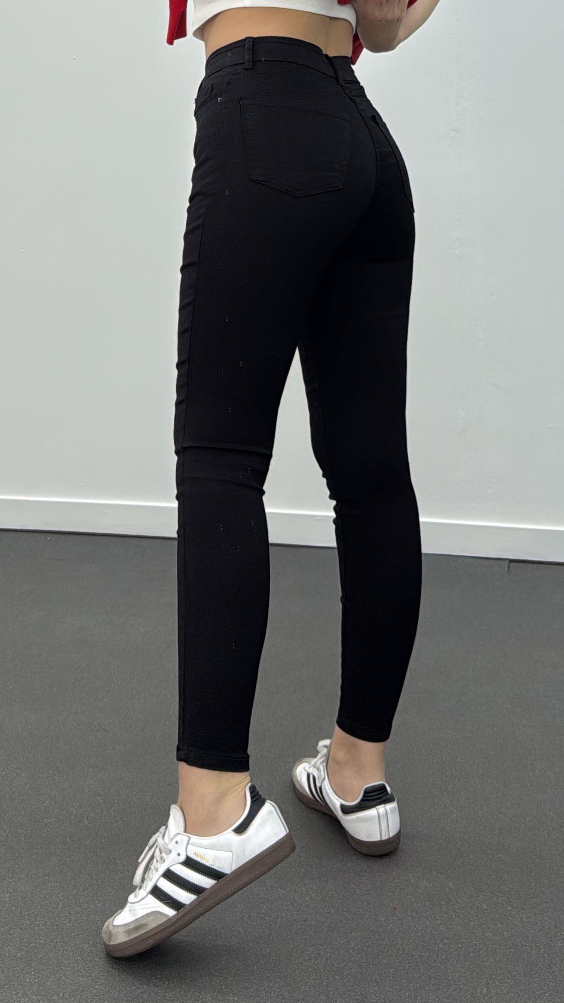 İbiza Siyah Extra Yüksek Bel Toparlayıcı Skinny Jeans