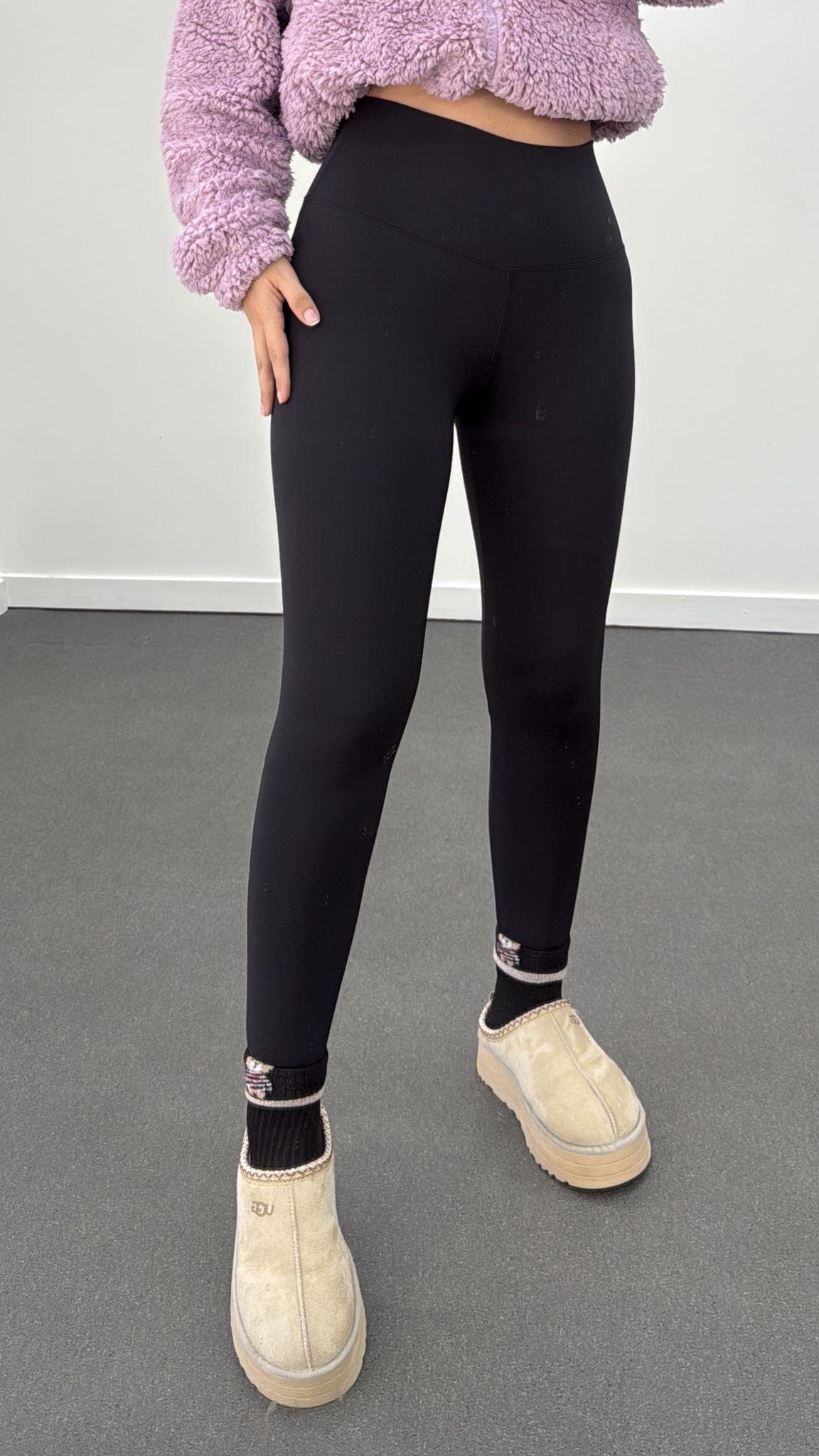 Isla Siyah Yüksek Bel Likralı Slim Fit Tayt