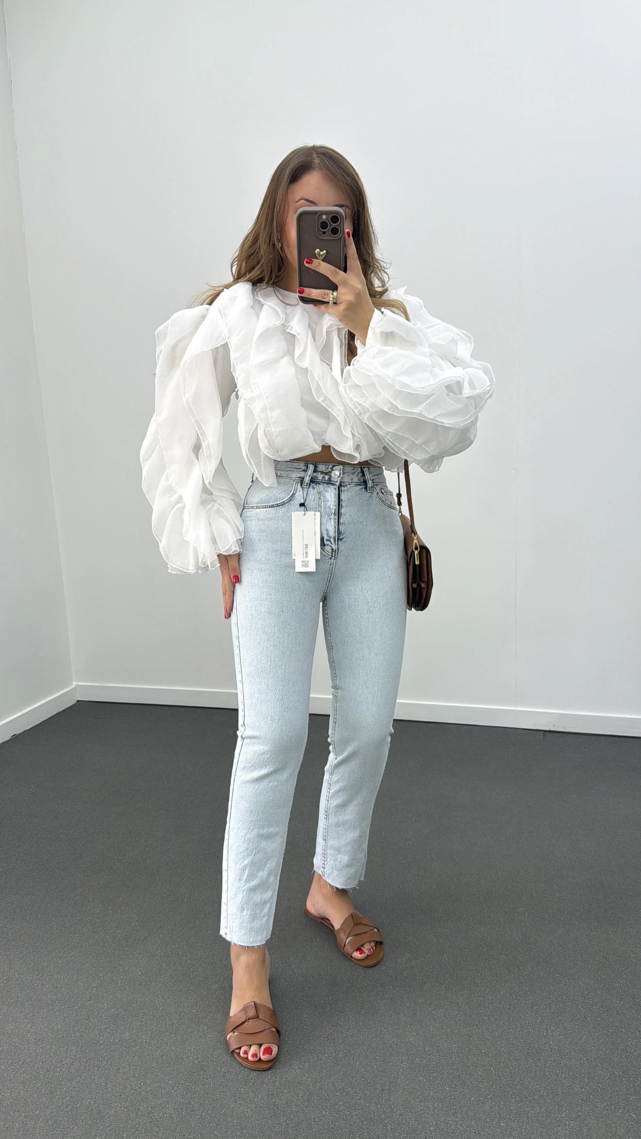 Juliet Açık Renk Yüksek Bel Slim Fit Jean